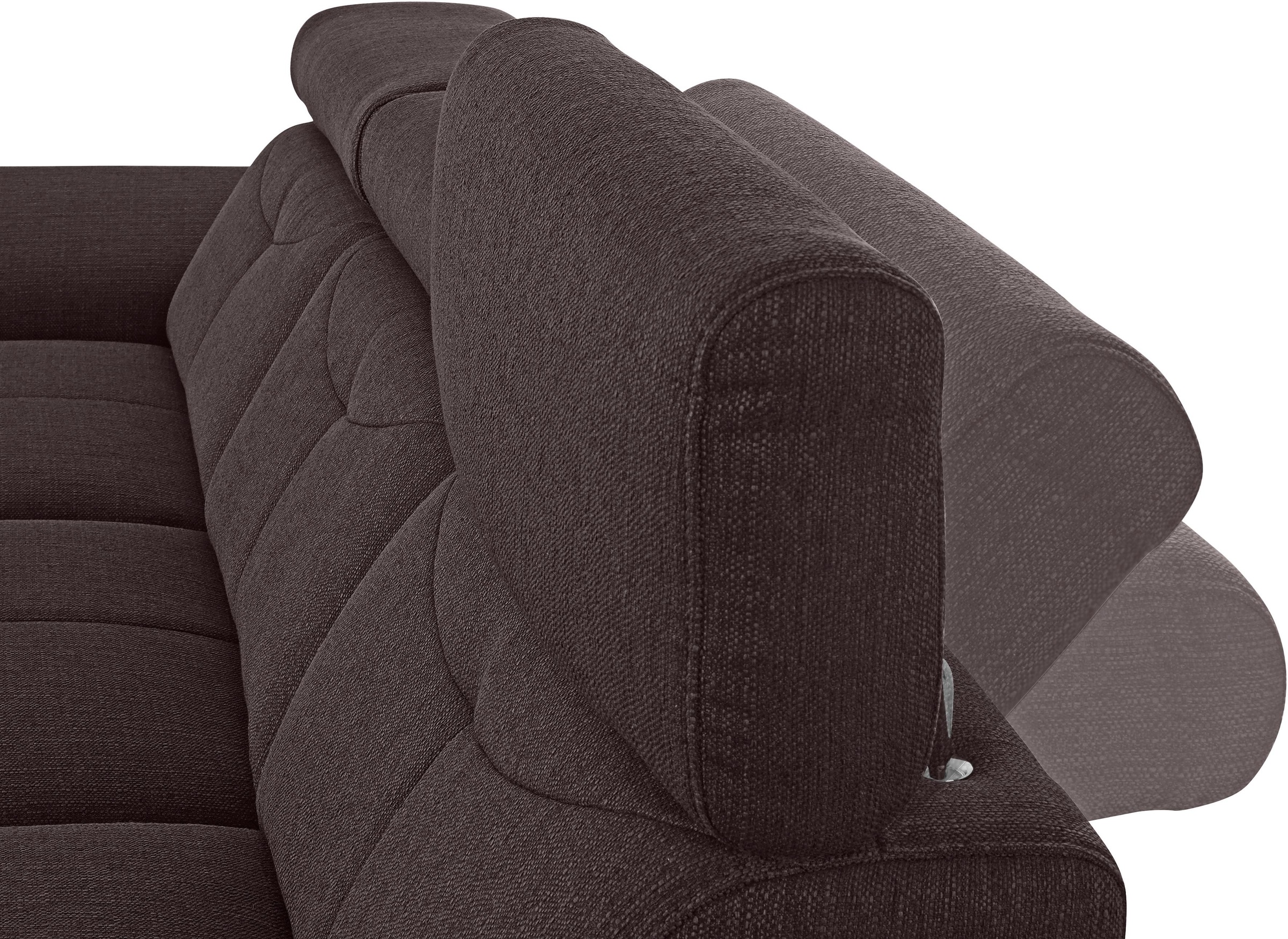 exxpo - sofa fashion Ecksofa »Spring, super bequem, mit Armteil- und Kopfteilfunktion, OTTOs Choice«, L-Form, wahlweise mit Bettfunktion und Bettkasten