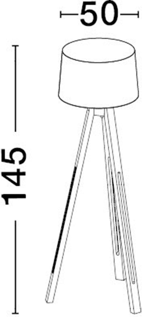 Nova Luce Stehlampe »LE ROY« E27 1 Stk.