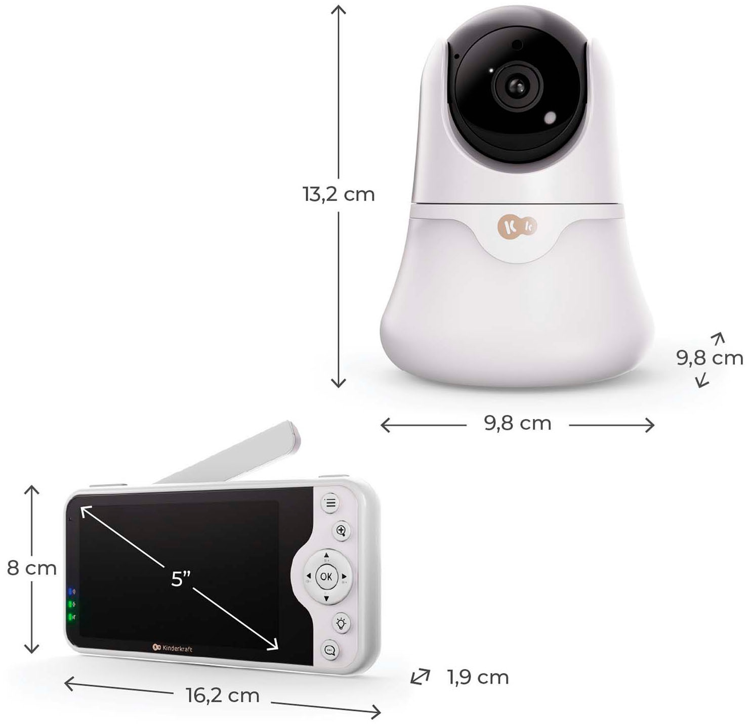 Kinderkraft Video-Babyphone »NITEEYE GLOW« mit Nachtlicht