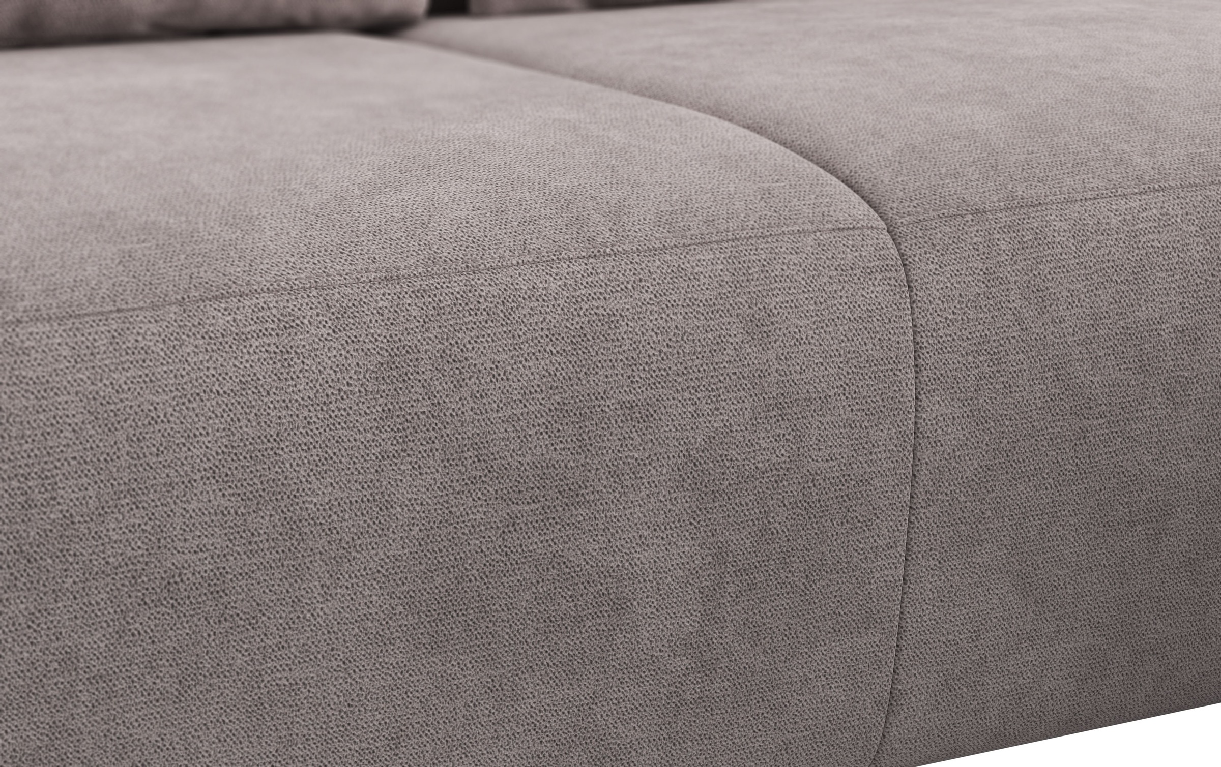 COTTA Ecksofa »Side L-Form, mit Kopfteilverstellung und Zierkissen«, optional motorische Sitztiefenverstellung