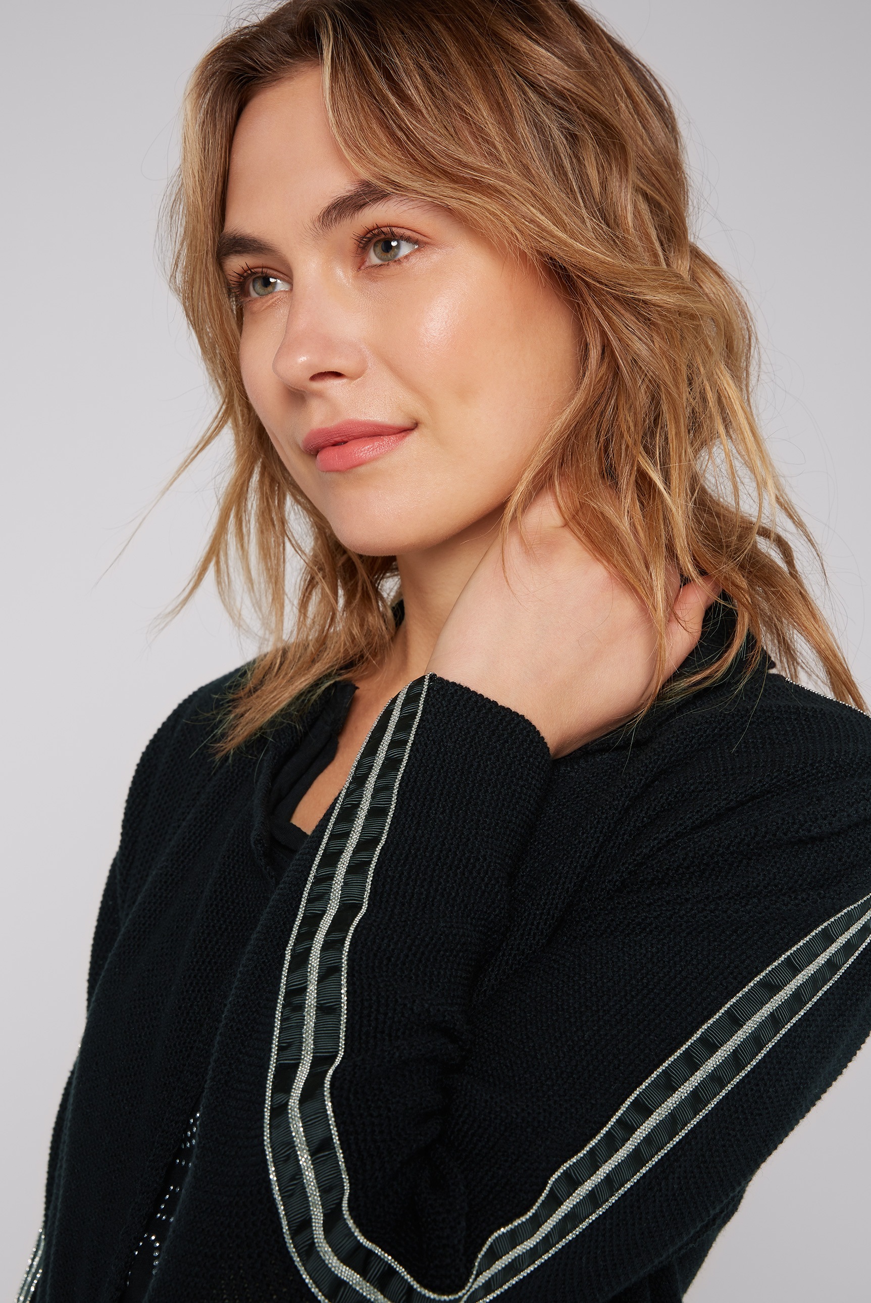 SOCCX Cardigan, mit Perlmuster