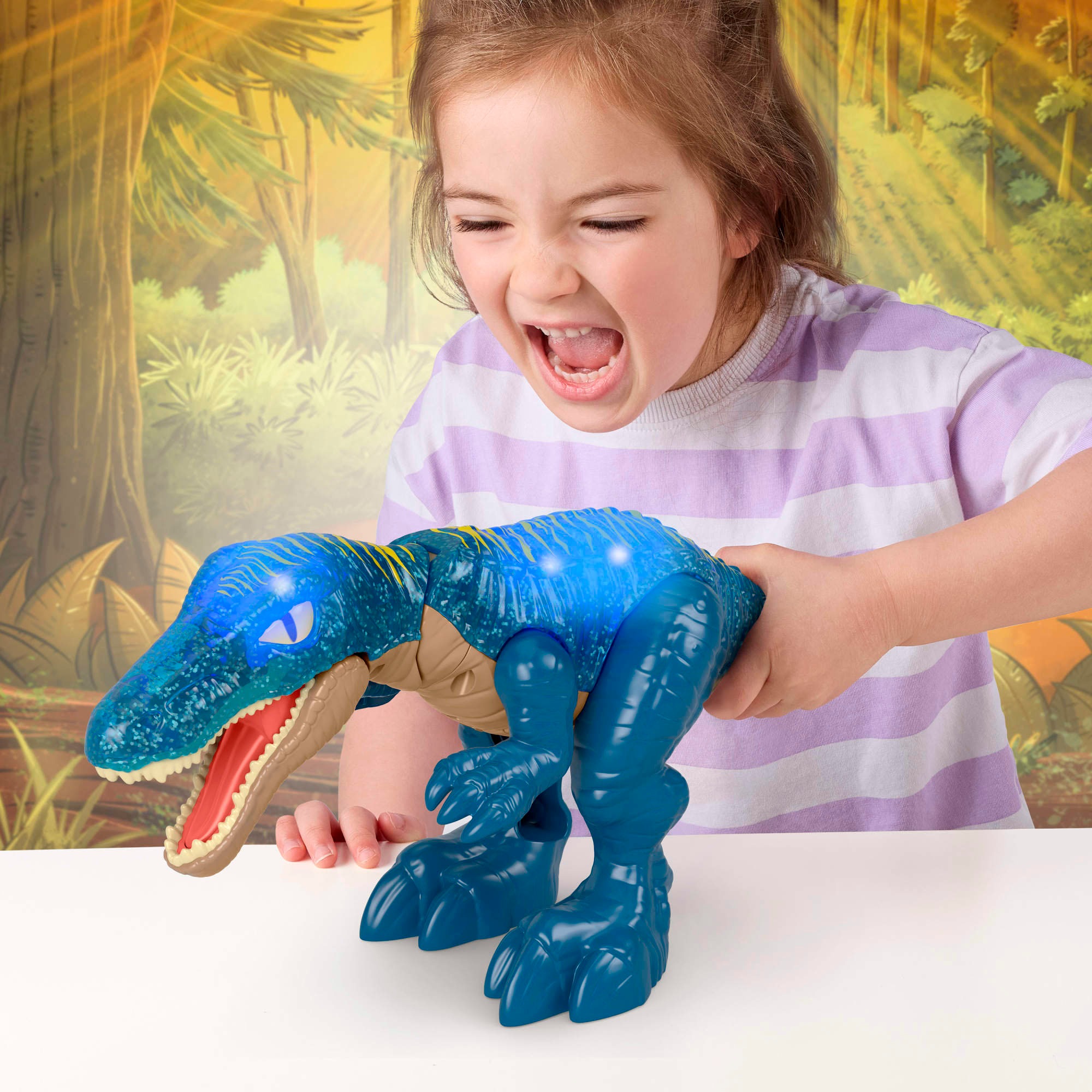Mattel® Actionfigur »Imaginext Jurassic World Knurrender Leucht-Baryonyx«, mit Geräuschen