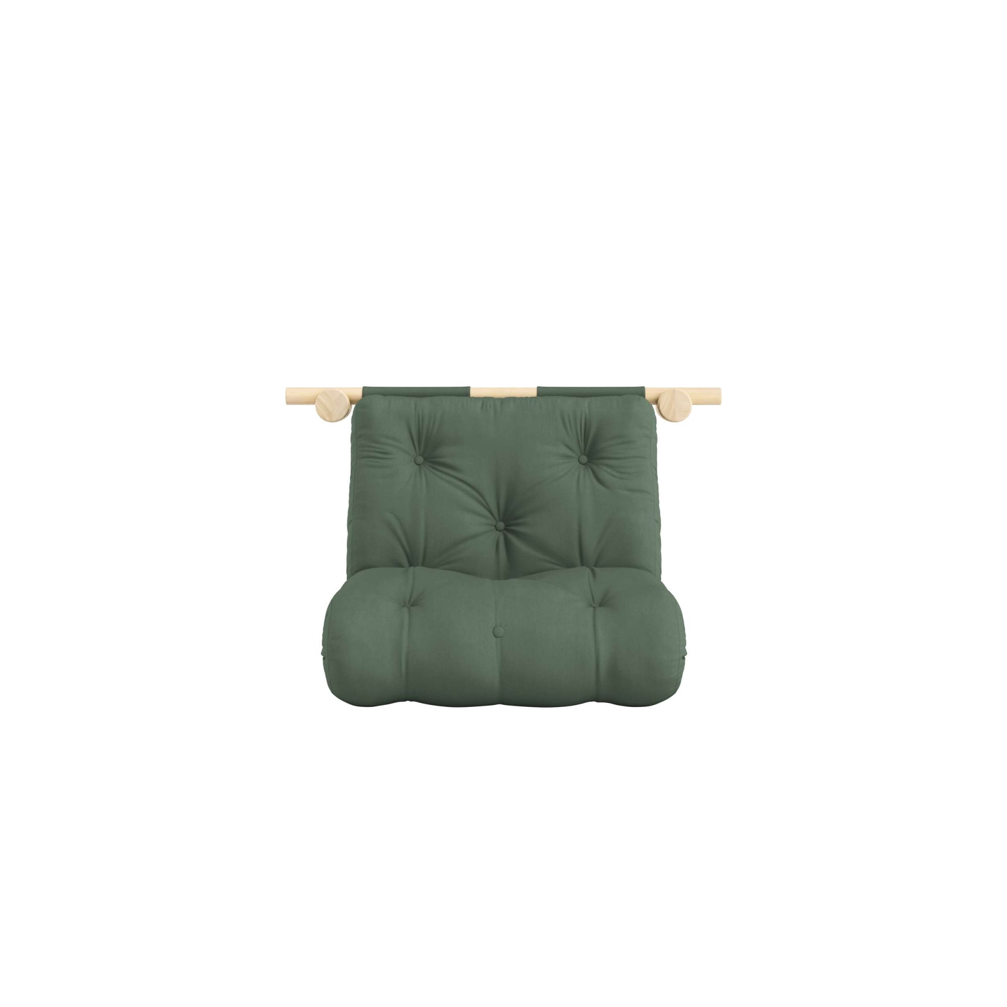 Karup Design Schlafsofa »Hooked Schlafsessel, Sitz- und Schlafplatz, Wandmontiert, platzsparend«, Futonmatratze inkl. Halterungsset aus FSC®-zertifiziertem Massivholz
