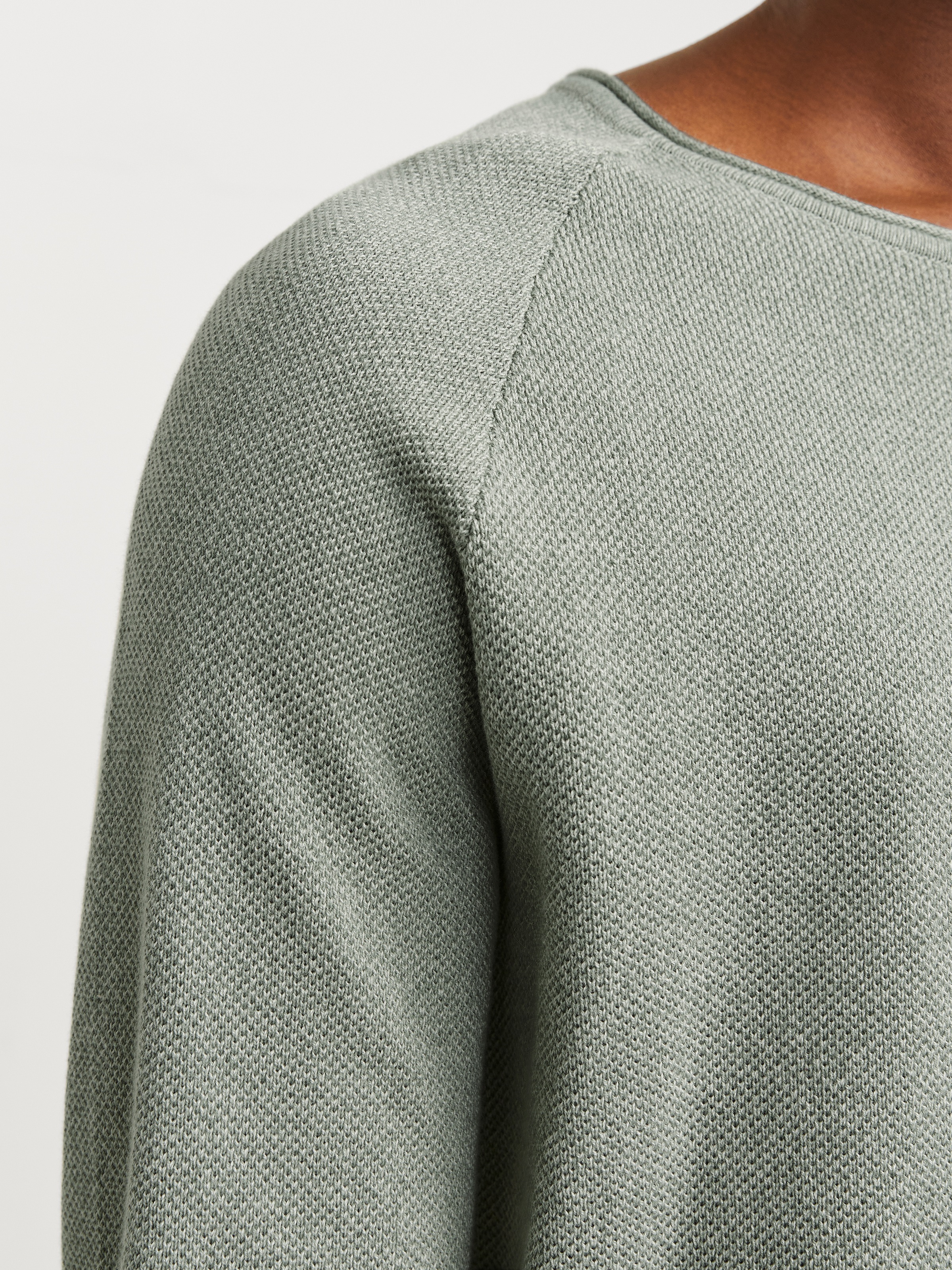 Jack & Jones Rundhalspullover »JJEHILL KNIT CREW NECK NOOS« mit Strukturstrick