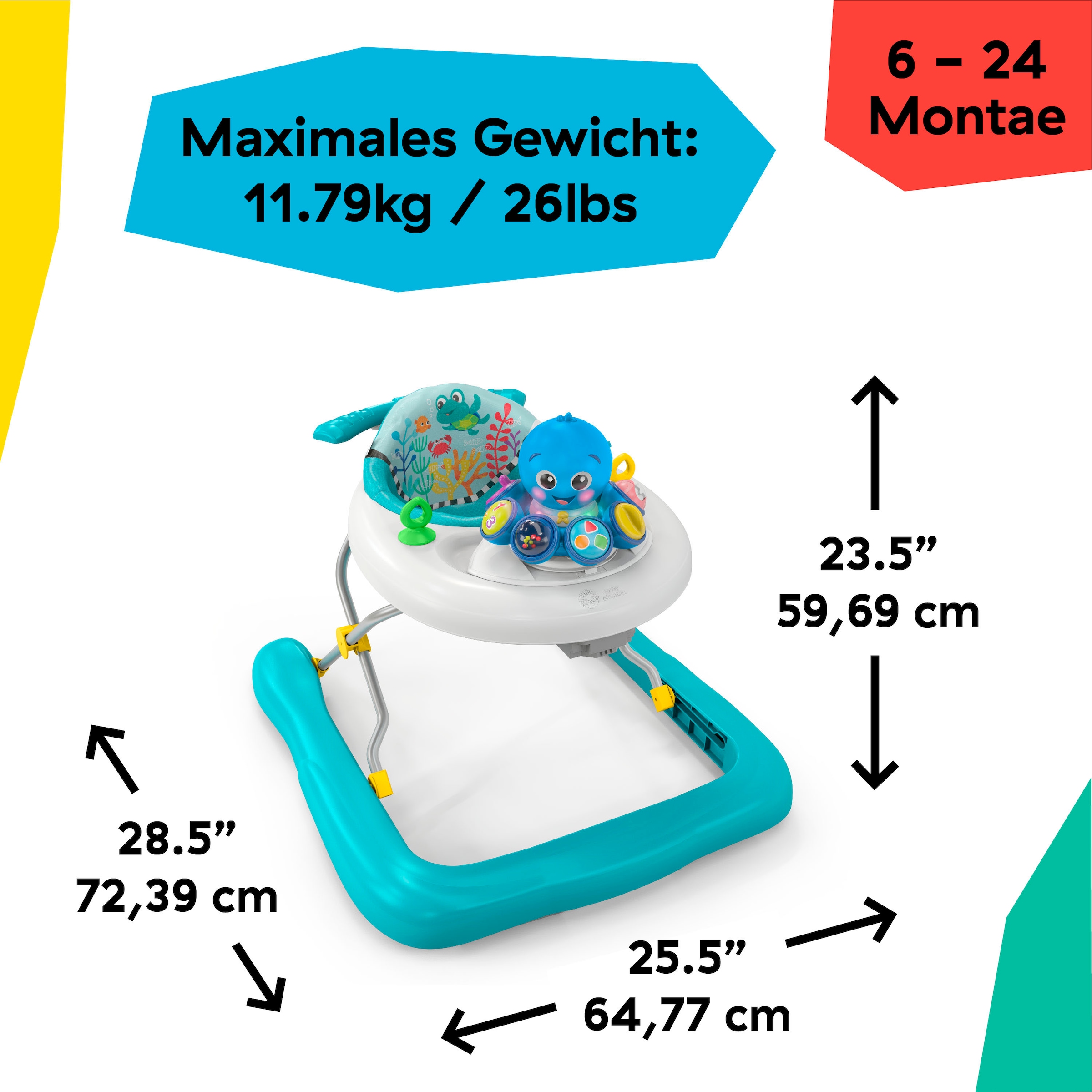 Baby Einstein Lauflernhilfe »Step & Twirl Opus™ 4-in-1 Activity Walker«, mit Licht und Sound