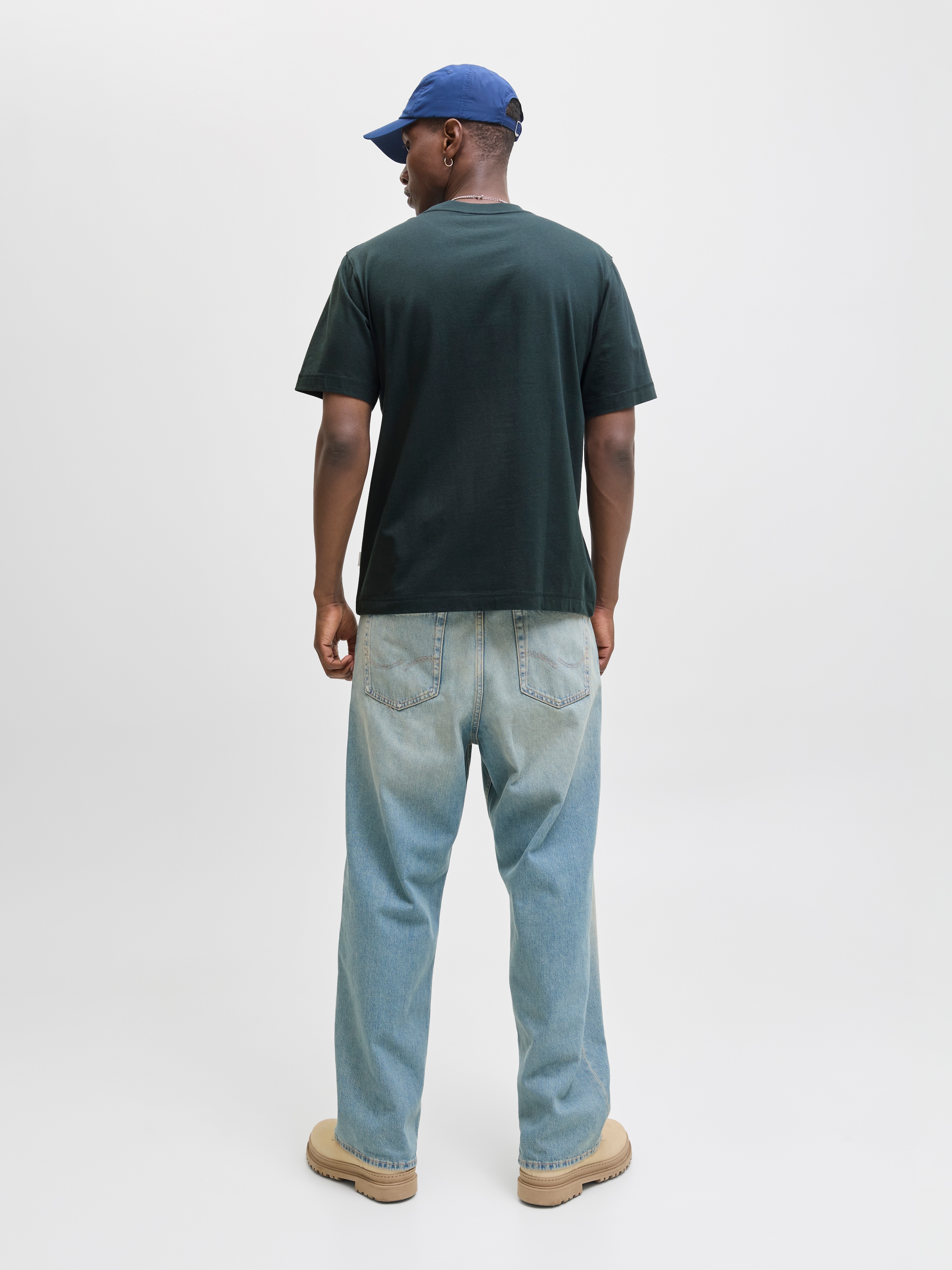 Jack & Jones Kurzarmshirt »JORNORREBRO EMB TEE SS CREW NECK NOOS« mit Logo Print