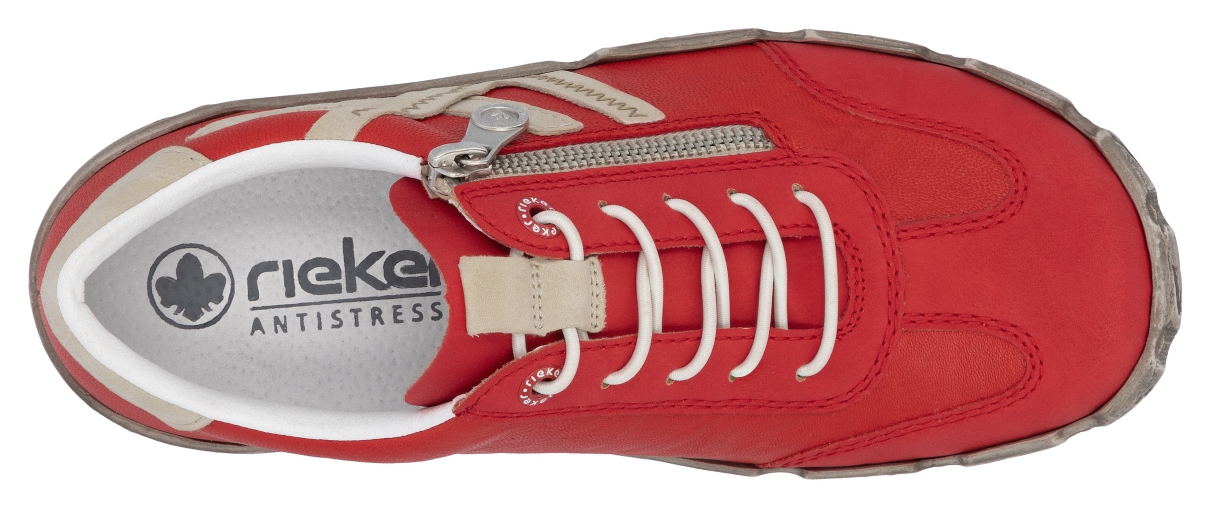 Rieker Slip-On Sneaker, Halbschuh, Schlupfschuh, Freizeitschuh mit weicher Innensohle