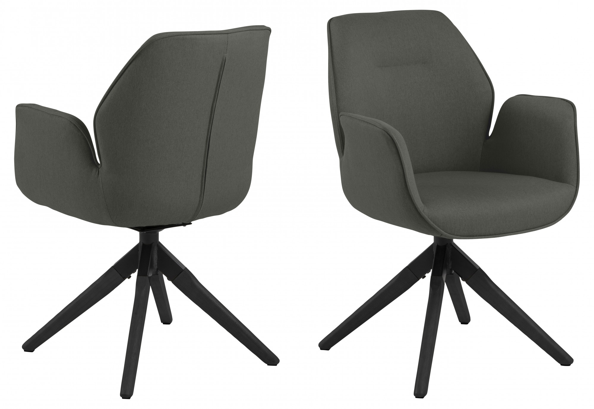 ACTONA GROUP Esszimmerstuhl »Alma« () 1 Stk.mit eleganten Kedern, Drehstuhl günstig online kaufen