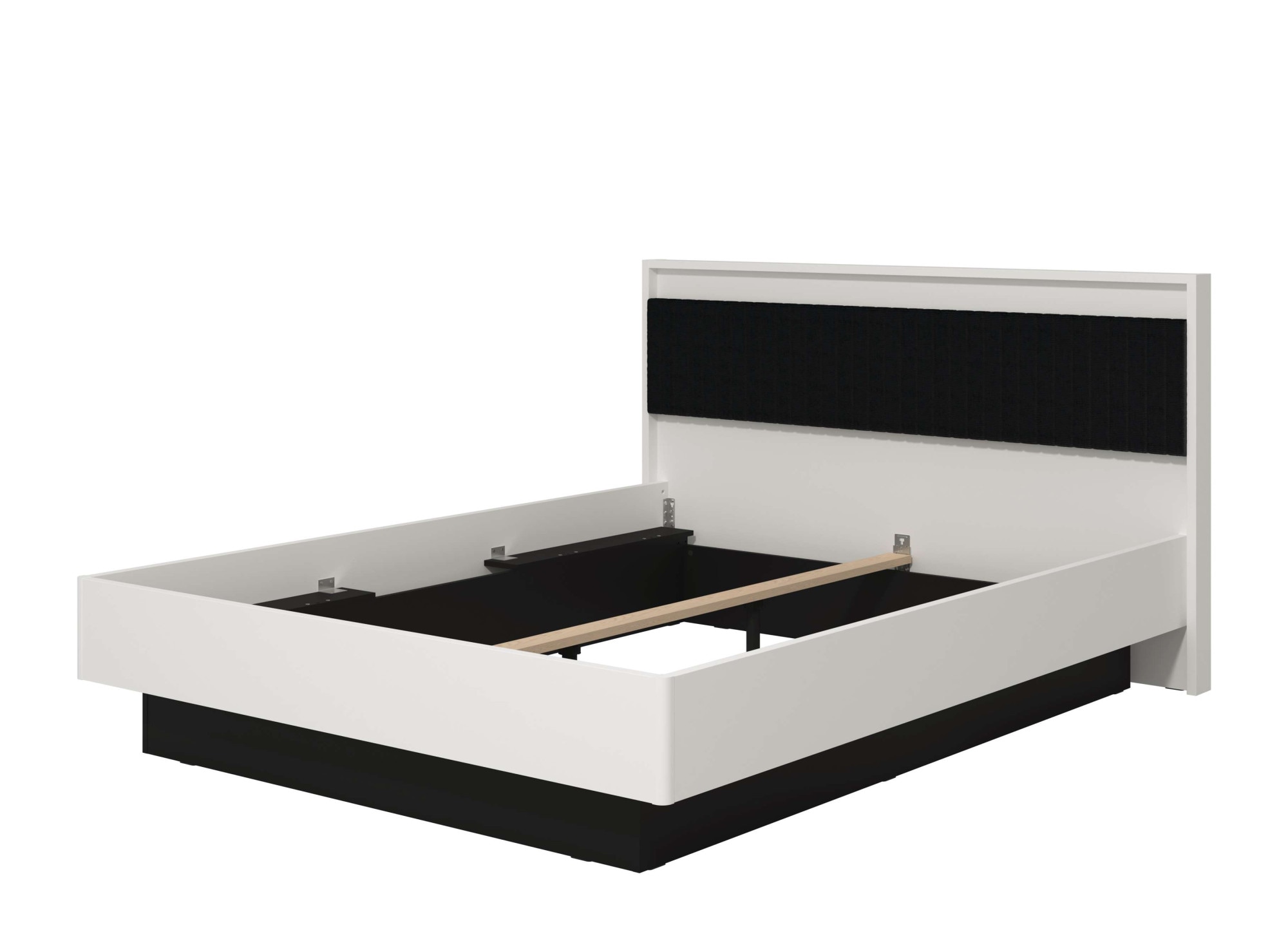 INOSIGN Bettgestell »Ascalon, gepolstertes Kopfteil, bezogen mit weichem Cordstoff«, Liegeflächen 160 oder 180x200 cm, FSC® -zertifizierter Holzwerkstoff