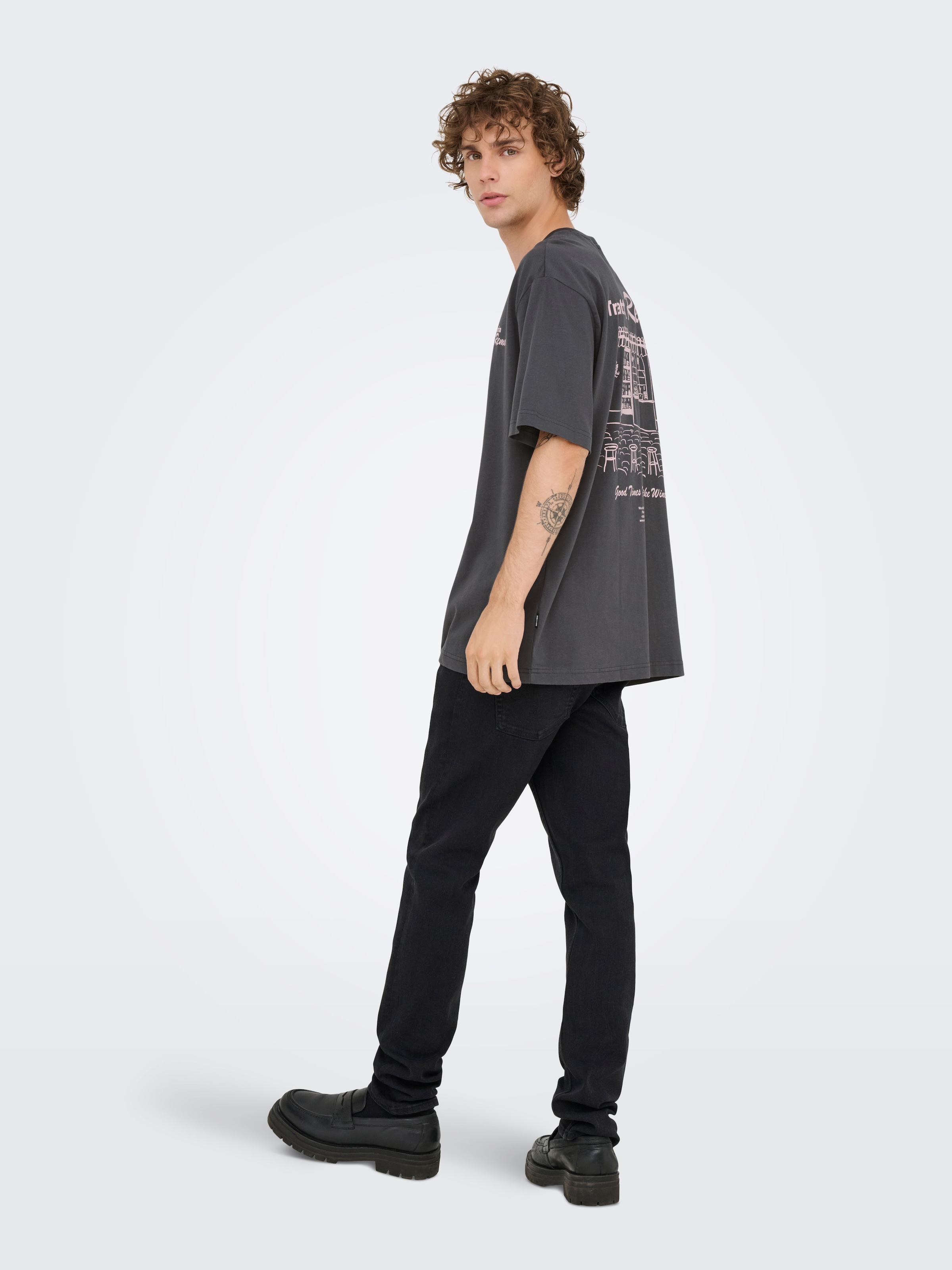 ONLY & SONS T-Shirt »ONSNATHAN RLX SS TEE NOOS« Baumwolle, relaxed fit