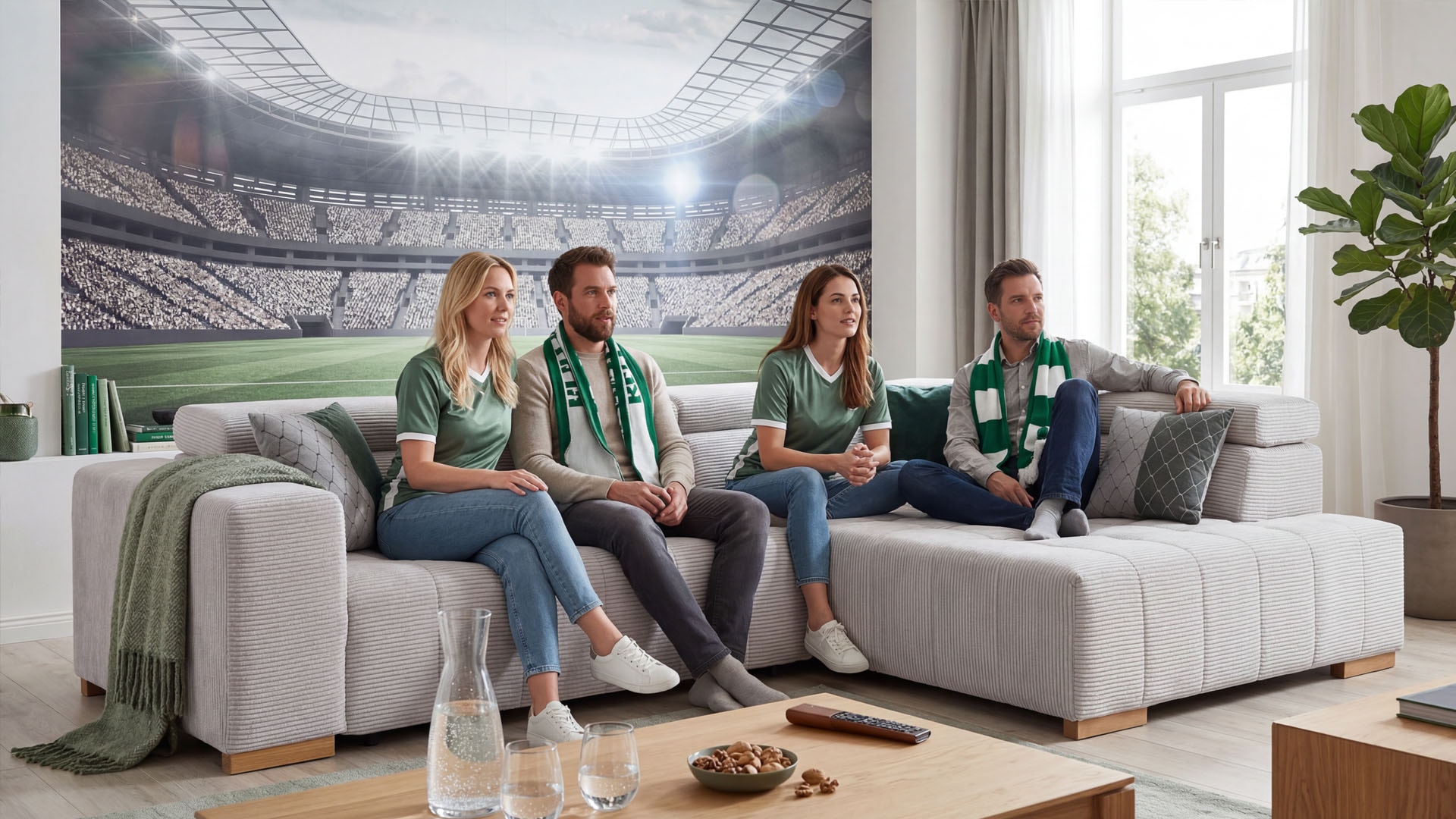 exxpo - sofa fashion Ecksofa »Elianos, hoher Sitzkomfort, aufwendige Kreuzsteppung im Sitz, L-Form« Kopfteile & Sitztiefe verstellbar, ohne Bettfunktion