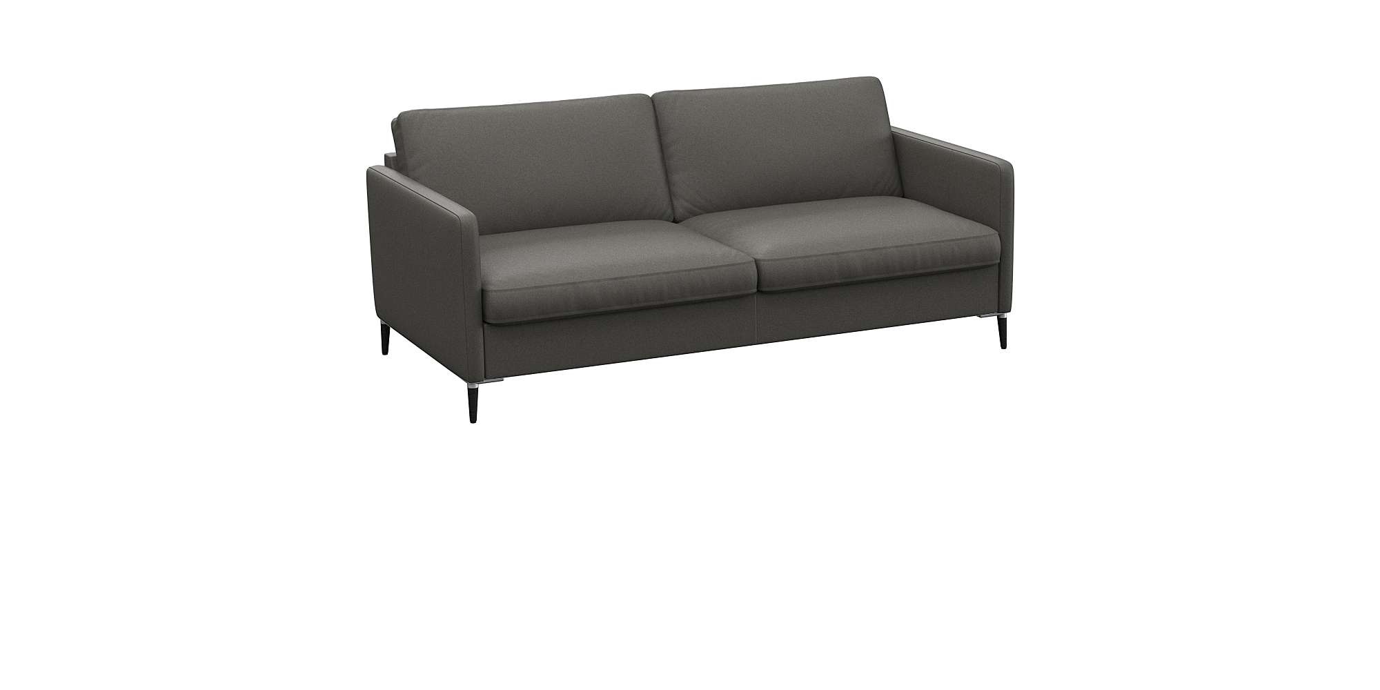 FLEXLUX 2,5-Sitzer »Fiore, super bequem durch hochwertigen Sitzaufbau mit Kaltschaum«, schmale Armlehnen, Füße Alu+schwarz
