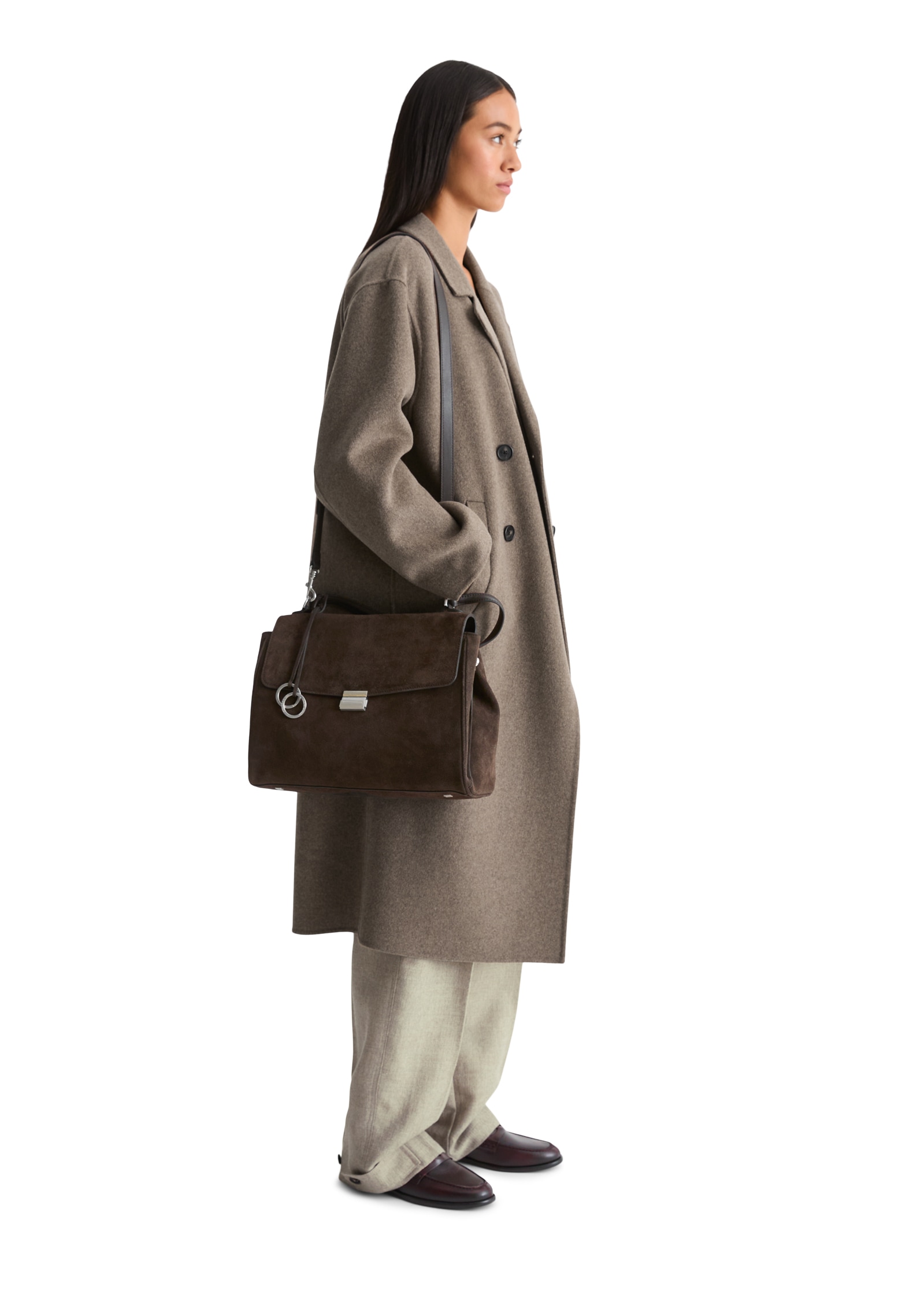 Marc O'Polo Accessories Henkeltasche »Goldy« Damen Handtasche, Umhängetasche mit Schnappverschluss