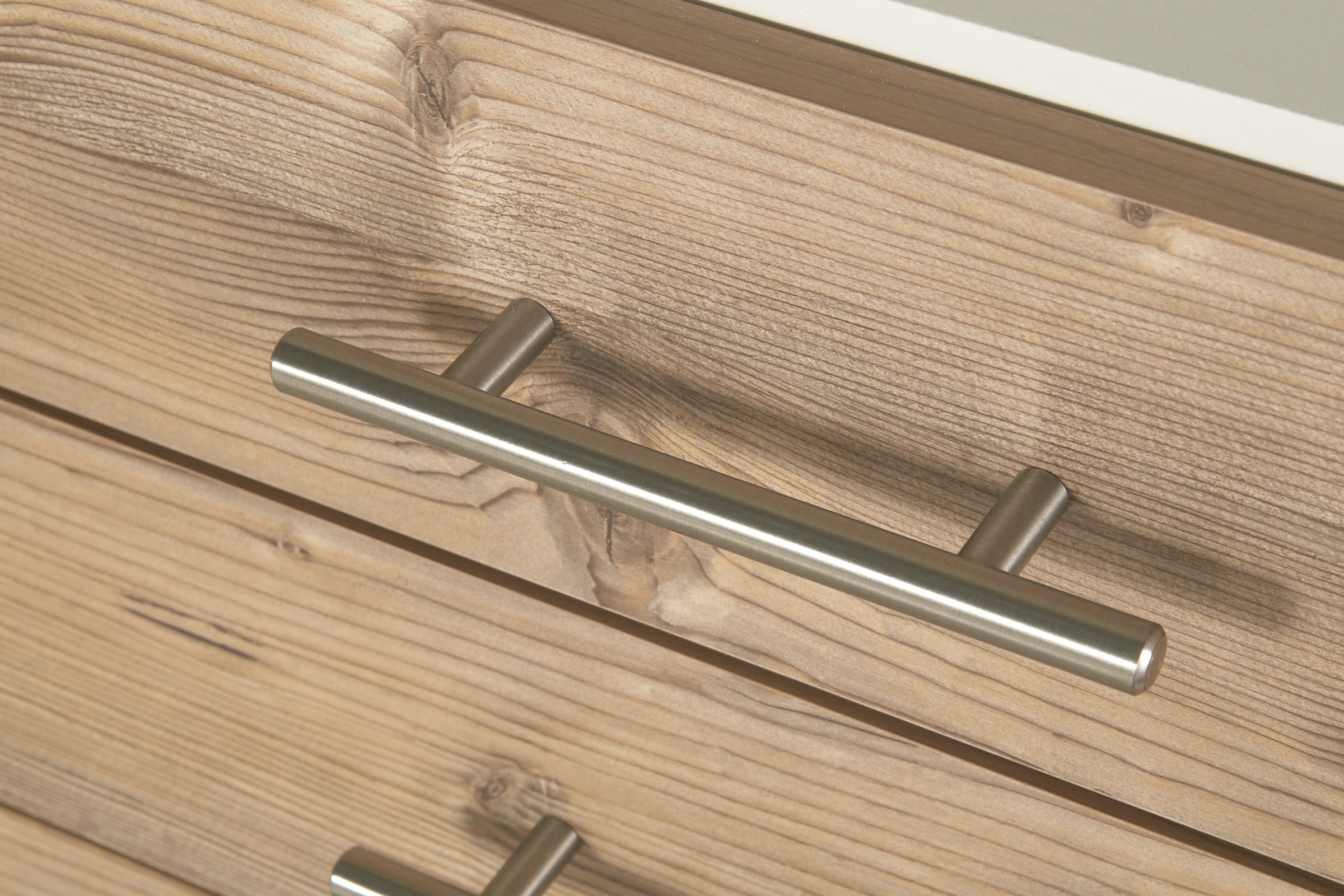 welltime Waschbeckenunterschrank »Emmi, Breite 59 cm«, Siphonausschnitt, Metallbeschläge