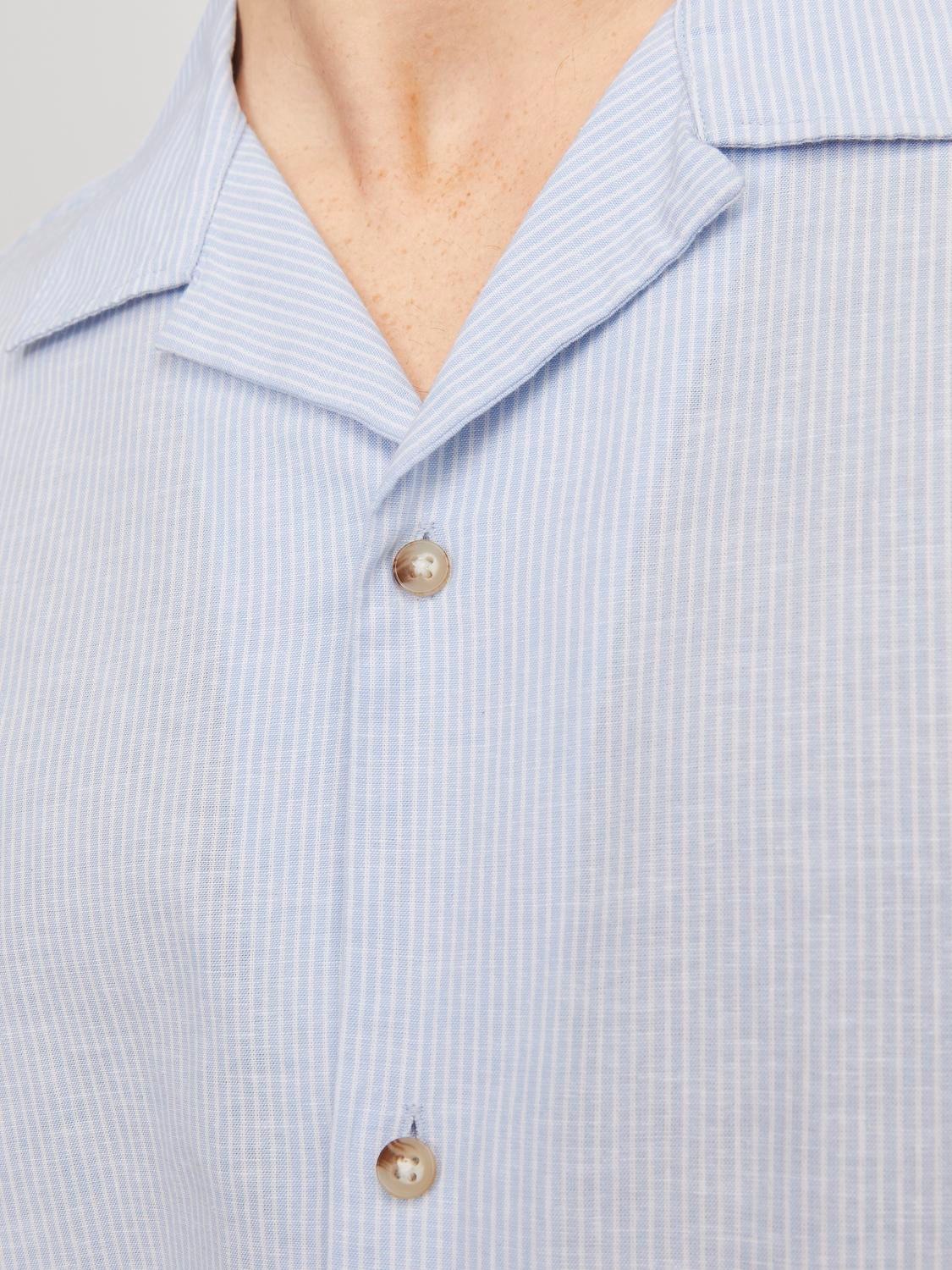 Jack & Jones Kurzarmhemd »JJESUMMER RESORT LINEN BLEND SHIRT SS SN«