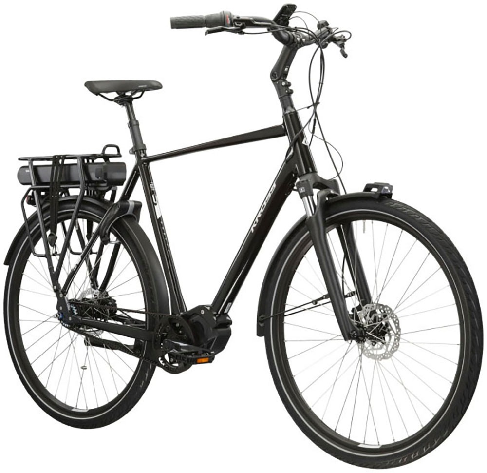 Kross E-Bike »E-Citybike Sentio Hybrid 5.0 28 Zoll schwarz«, 7 Gang, Shimano, NEXUS, Mittelmotor 250 W, Pedelec, Elektrofahrrad für Damen und Herren