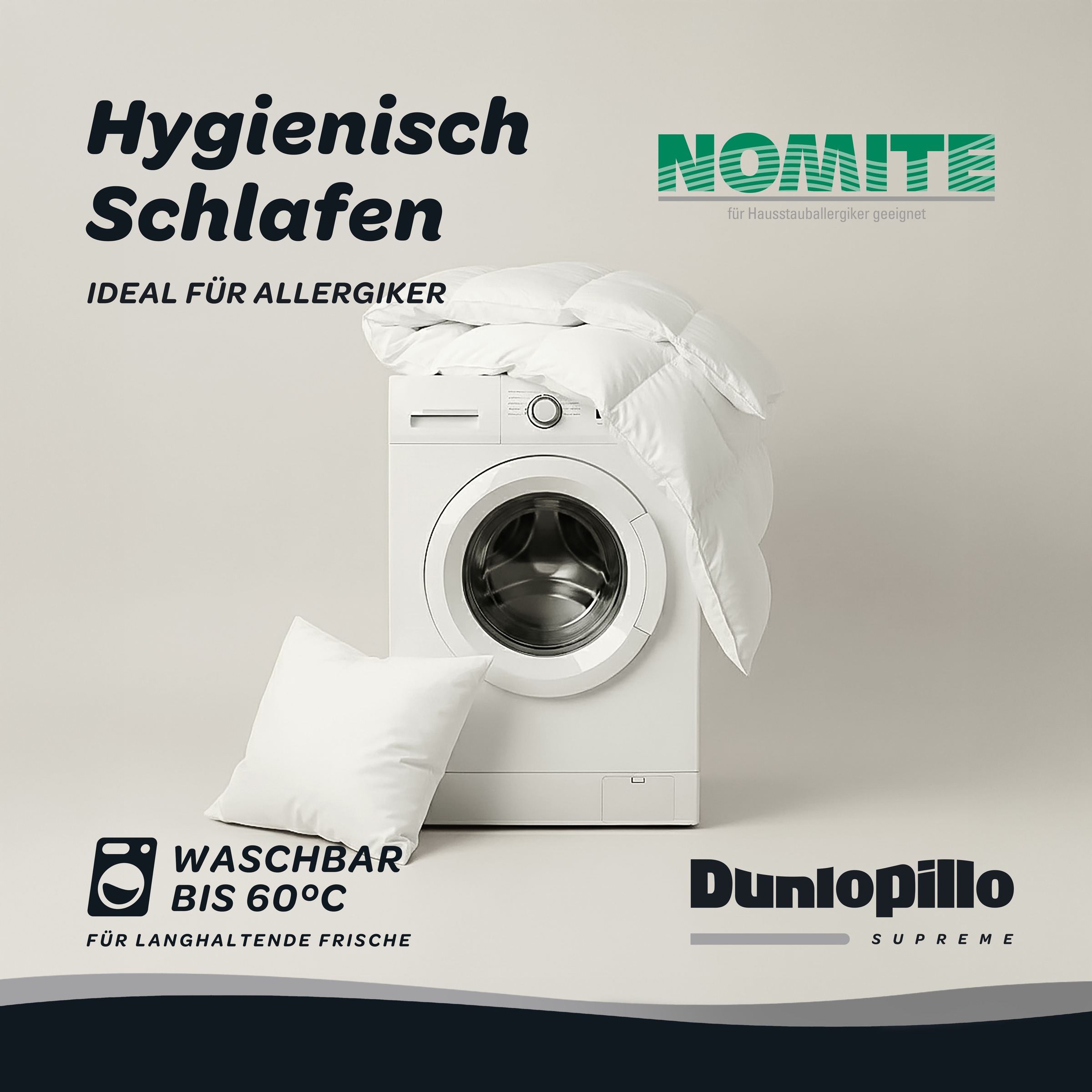 Dunlopillo Gänsedaunenbettdecke »Dunlopillo Supreme, "NEUHEIT" 135x200 & 155x220 cm« leicht Füllung 80% Gänsedaunen & 20% Gänsefedern 1 Stk. tlg. Hergestellt in Deutschland & Downpass zertifiziert