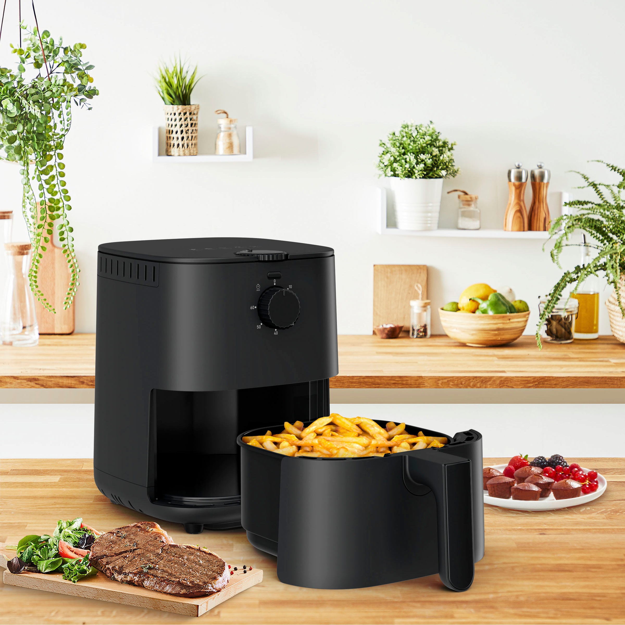 Tefal Heißluftfritteuse »EY1308 Easy Fry Essential«, 1430 W, kompaktes Design, energiesparend, knusprige Ergebnisse, gesund Kochen