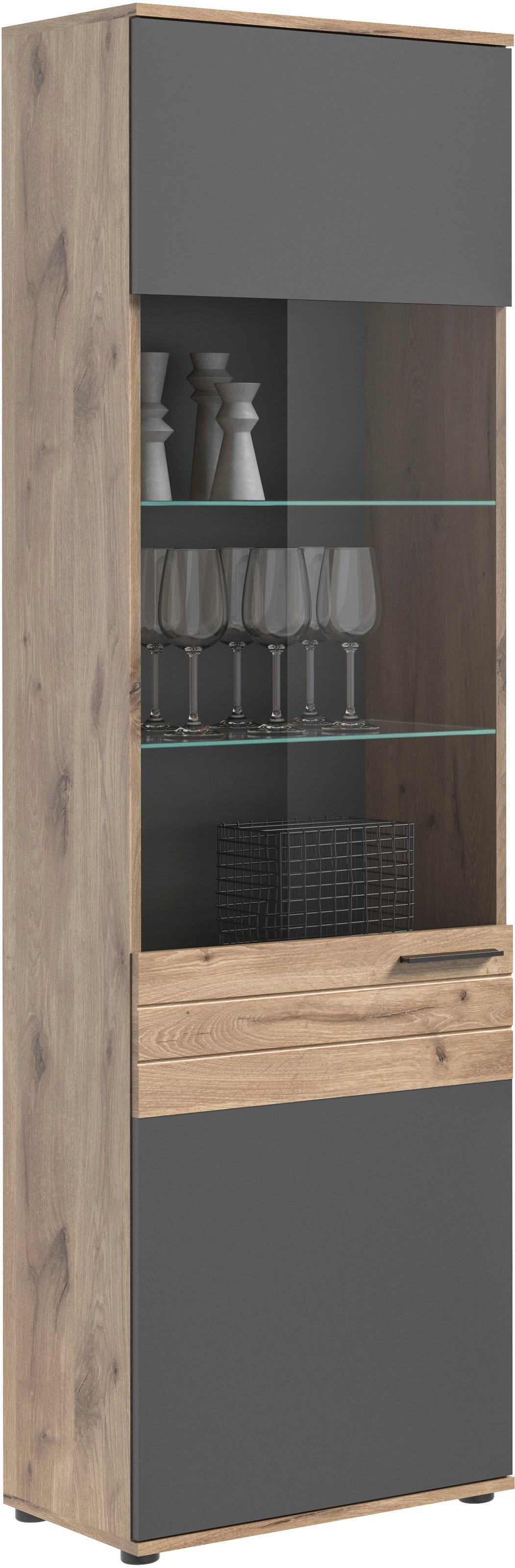 INOSIGN Vitrine "Riga", Höhe 200 cm günstig online kaufen