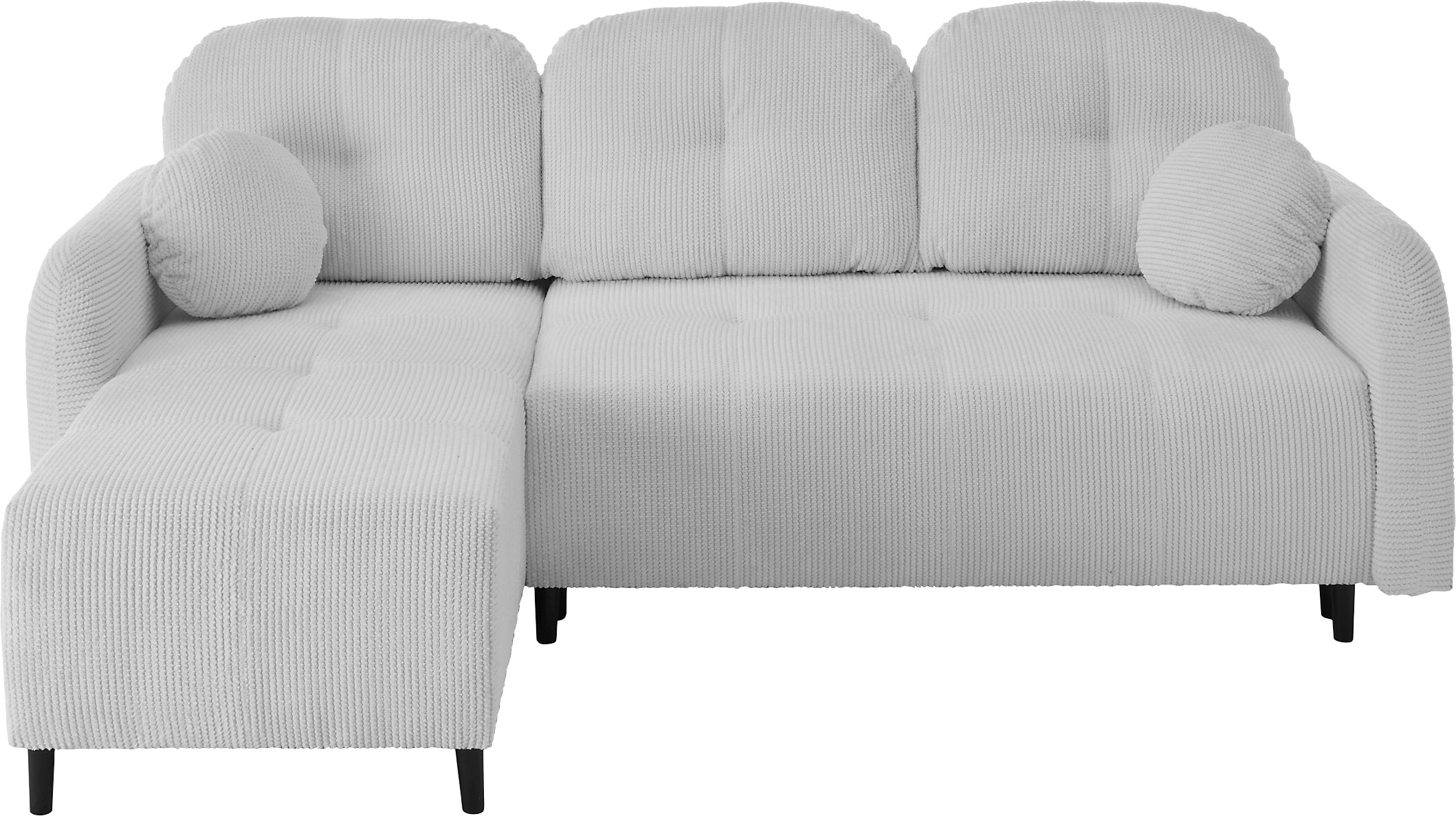 Leonique Ecksofa »BLAISE«, mit Bett-Funktion (Liegefläche 140/200 cm), Zier- und Rückenkissen