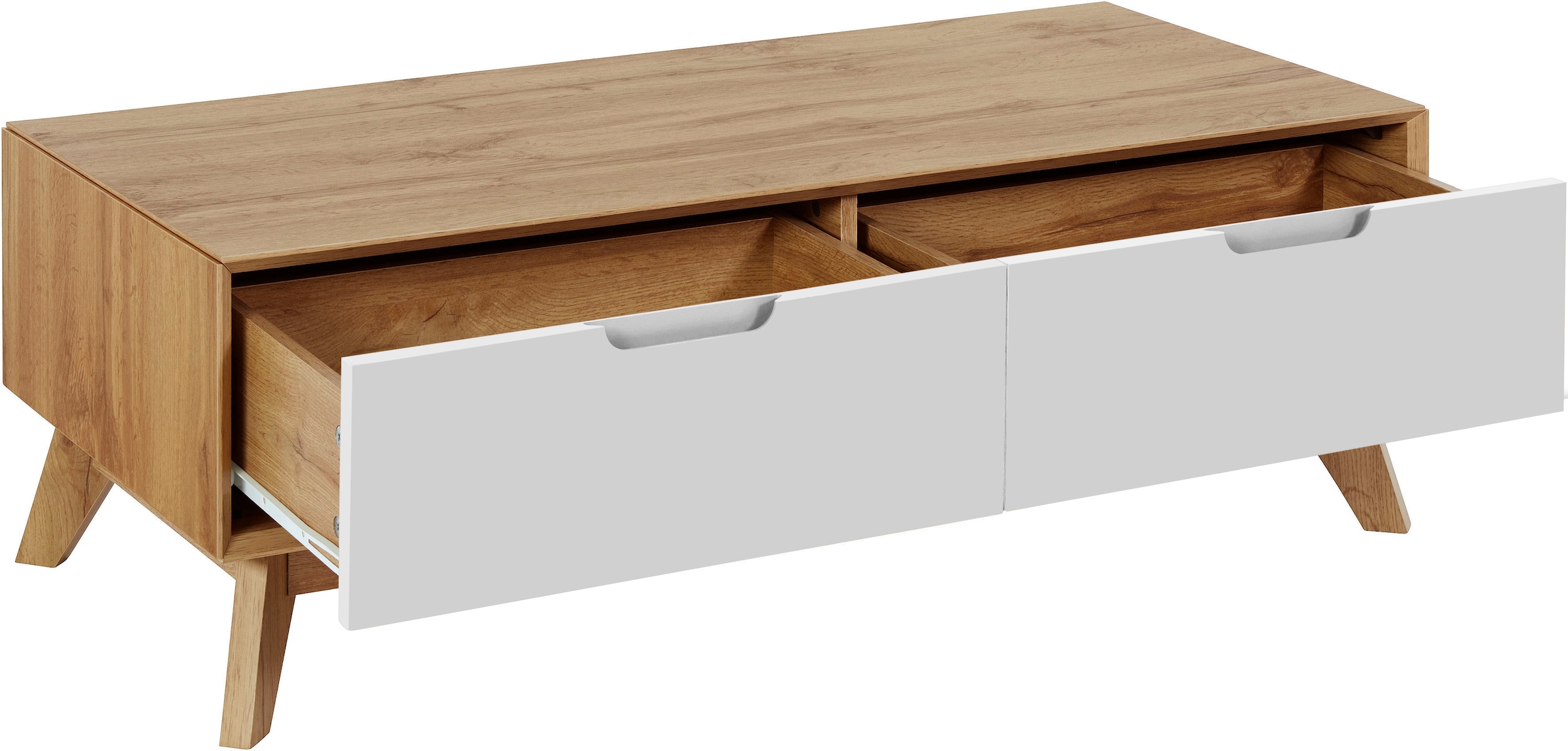 andas Couchtisch »Pandrup«, mit 2 Schubkasten, in verschiedenen Farben erhältlich, Höhe 37 cm