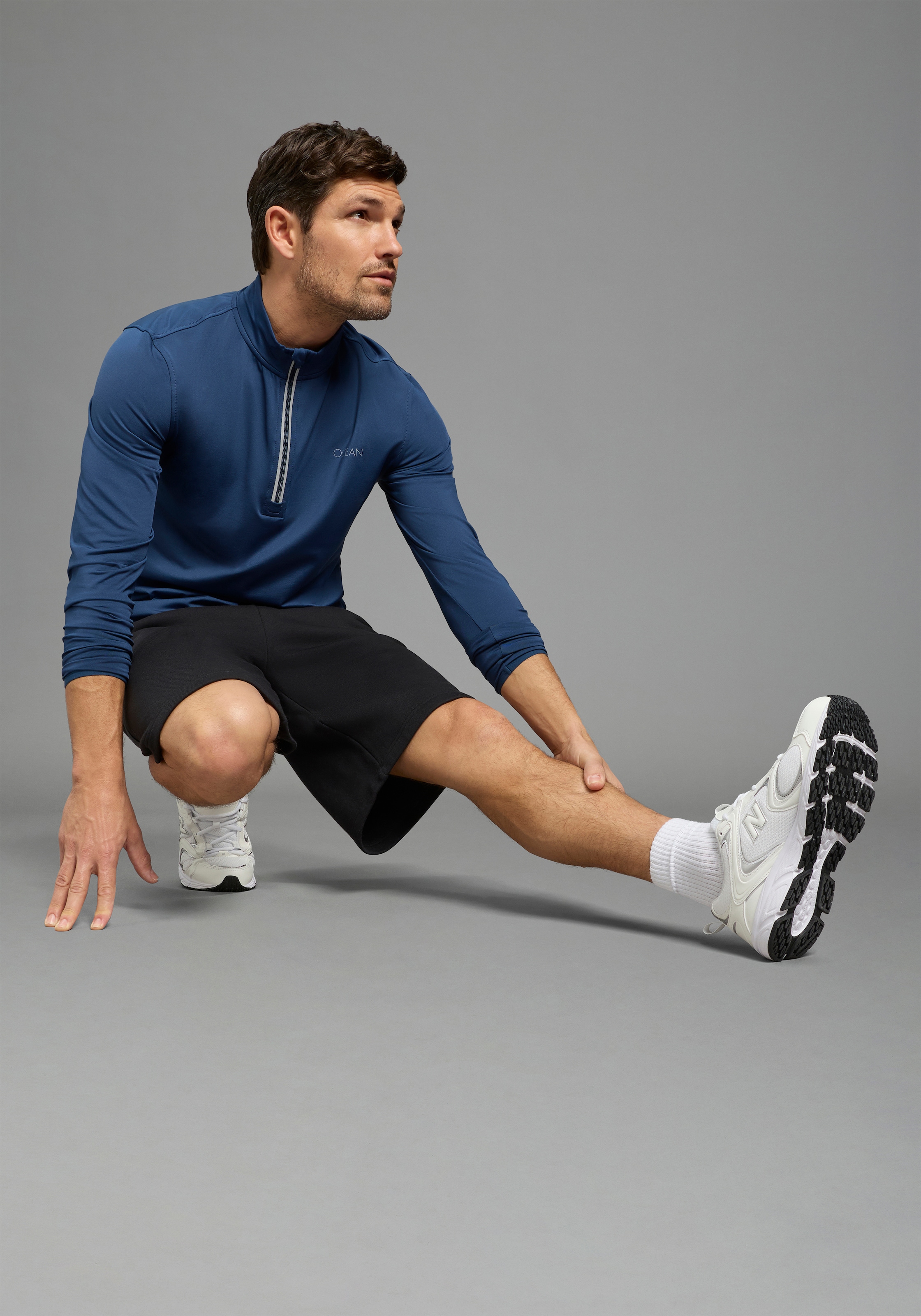 Ocean Sportswear Funktionsshirt »atmungsaktiv , quick dry« schmale Passform, Langarm, mit Reißverschluss am Ausschnitt