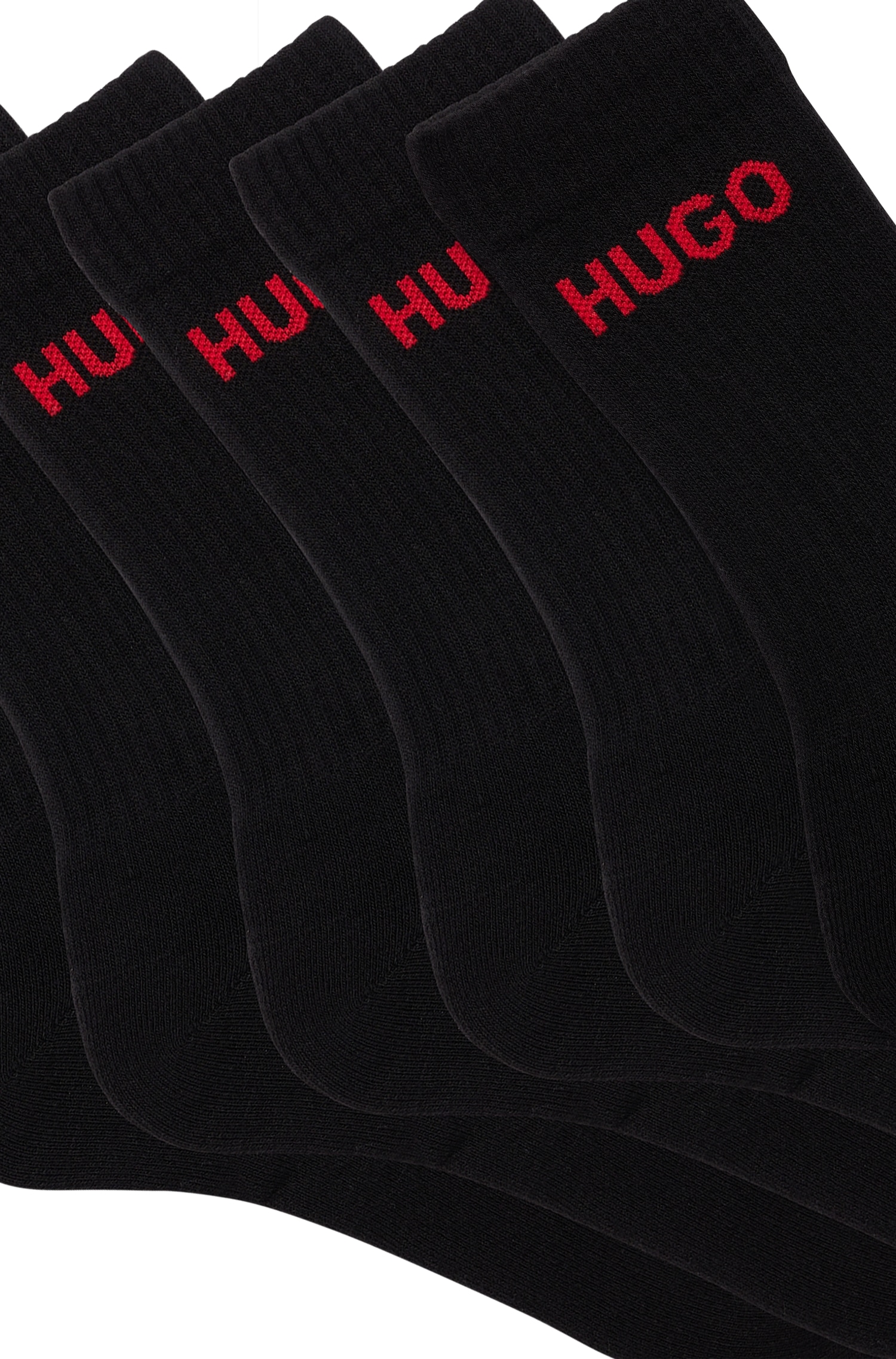 HUGO Socken »6P QS RIB LOGO CC«, 2er Logo (Packung, eingestricktem BOSS mit Pack), bestellen