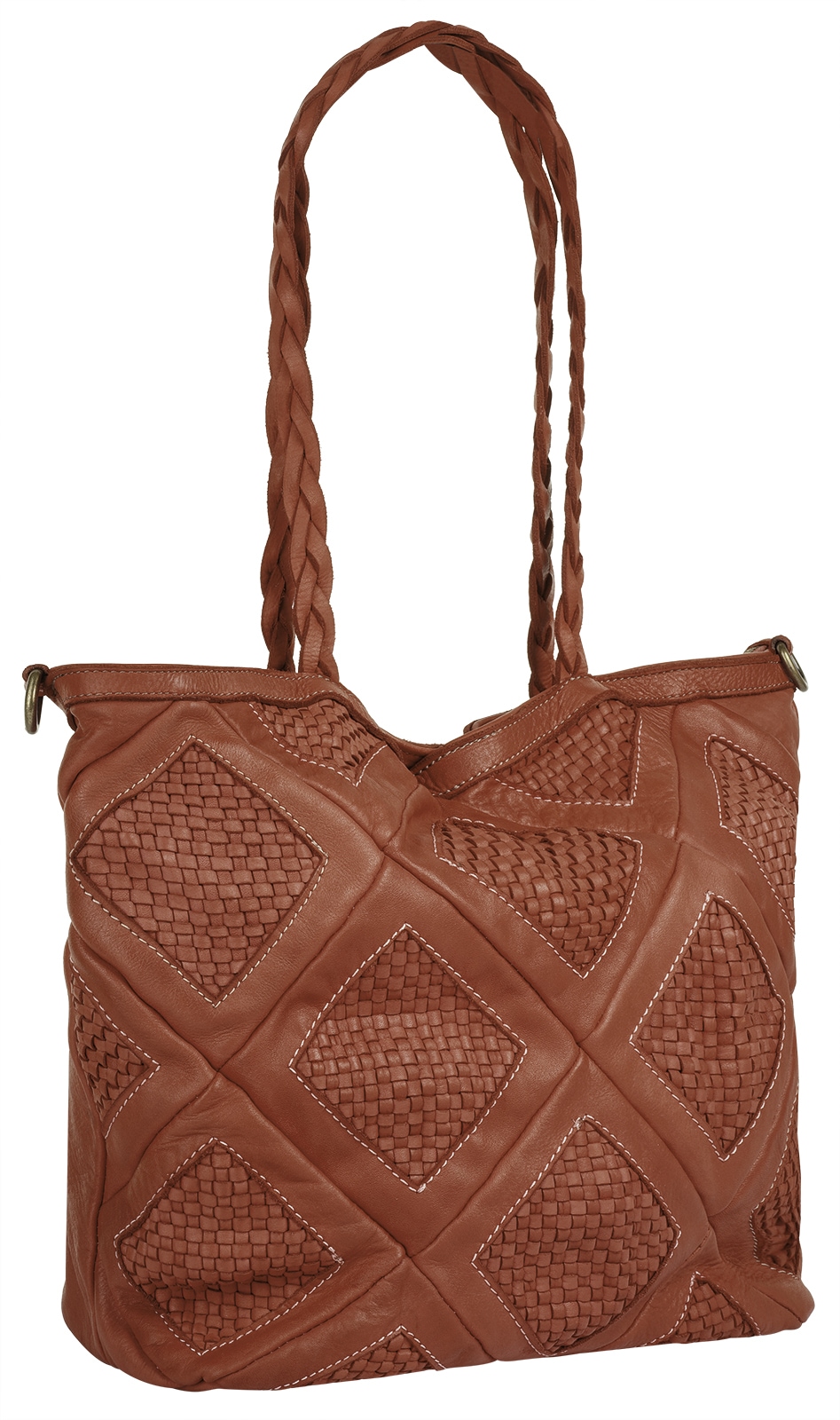 Samantha Look Shopper echt Leder, Made in Italy