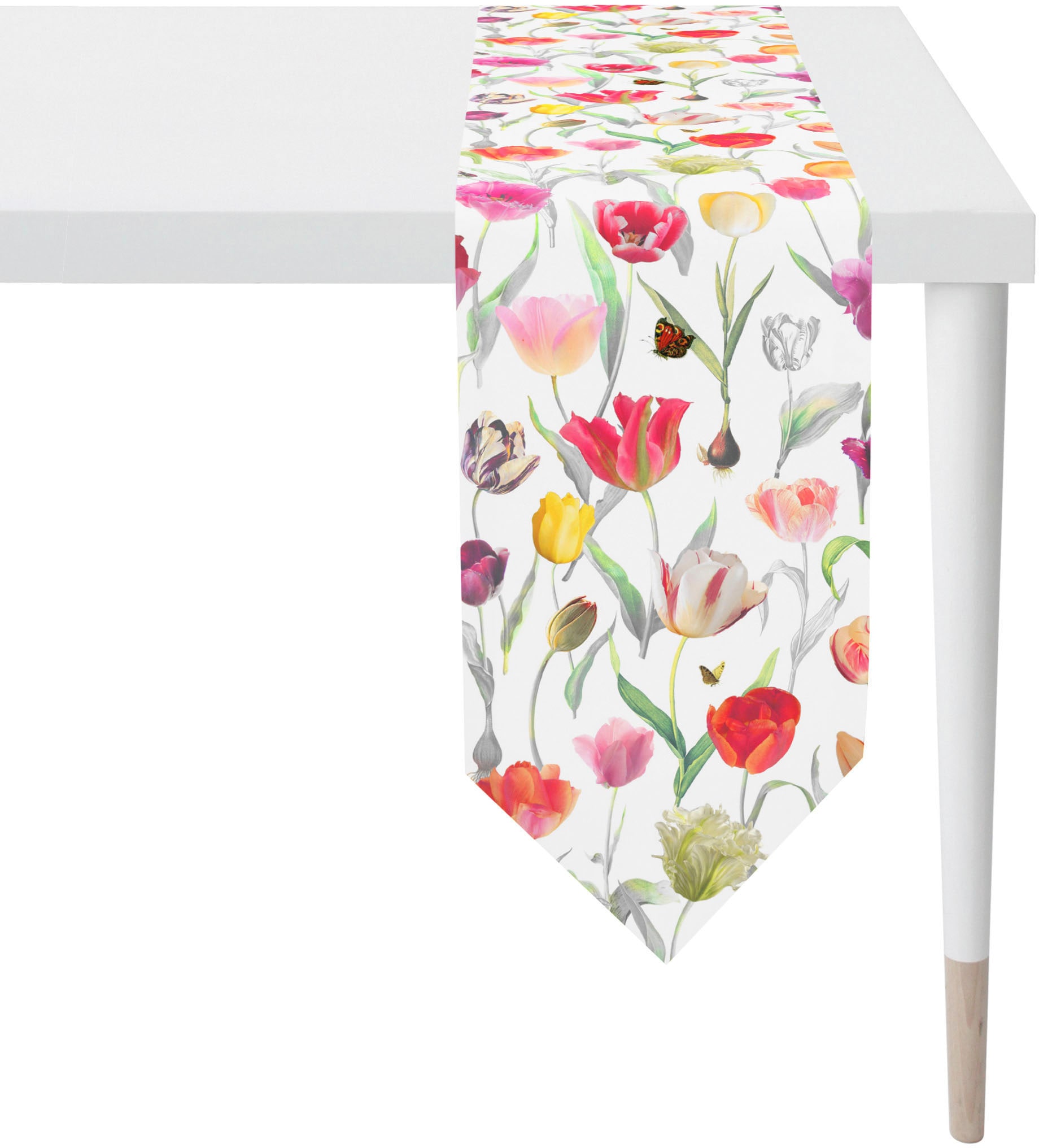 Tischband »6818 SPRINGTIME, Frühjahrsdeko, Frühling«, (1 St.), mit Tulpen-Motiv,...