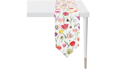 Tischband »6818 SPRINGTIME, Frühjahrsdeko, Frühling«, (1 St.), mit Tulpen-Motiv,...