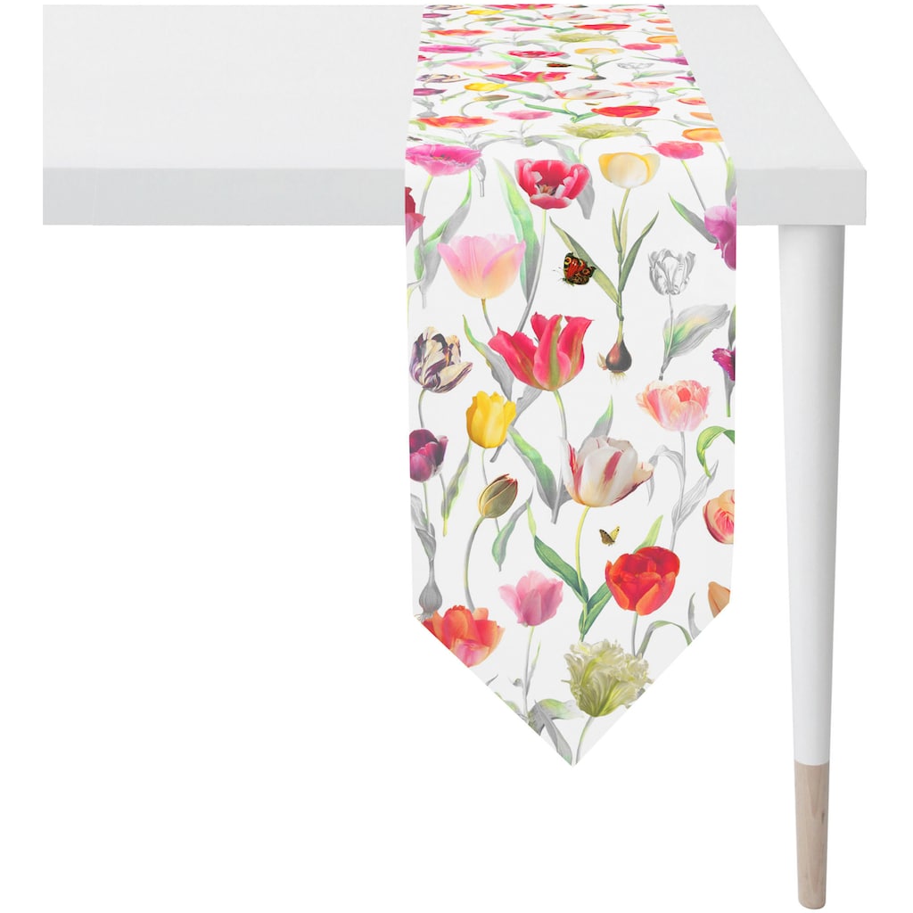APELT Tischband »6818 SPRINGTIME, Frühjahrsdeko, Frühling«, (1 St.), mit Tulpen-Motiv, Digitaldruck
