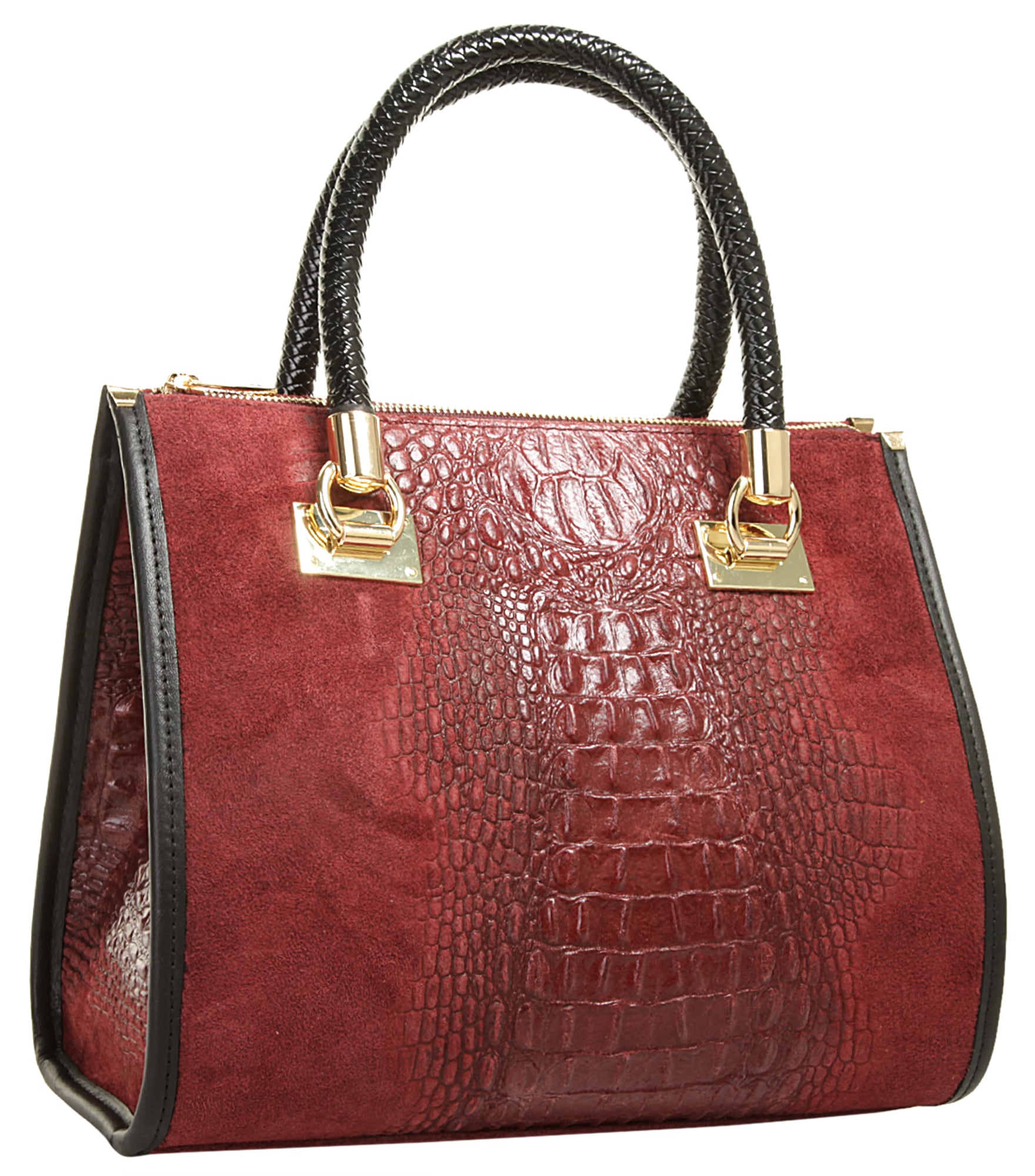 Cluty Henkeltasche echt Leder, Made in Italy