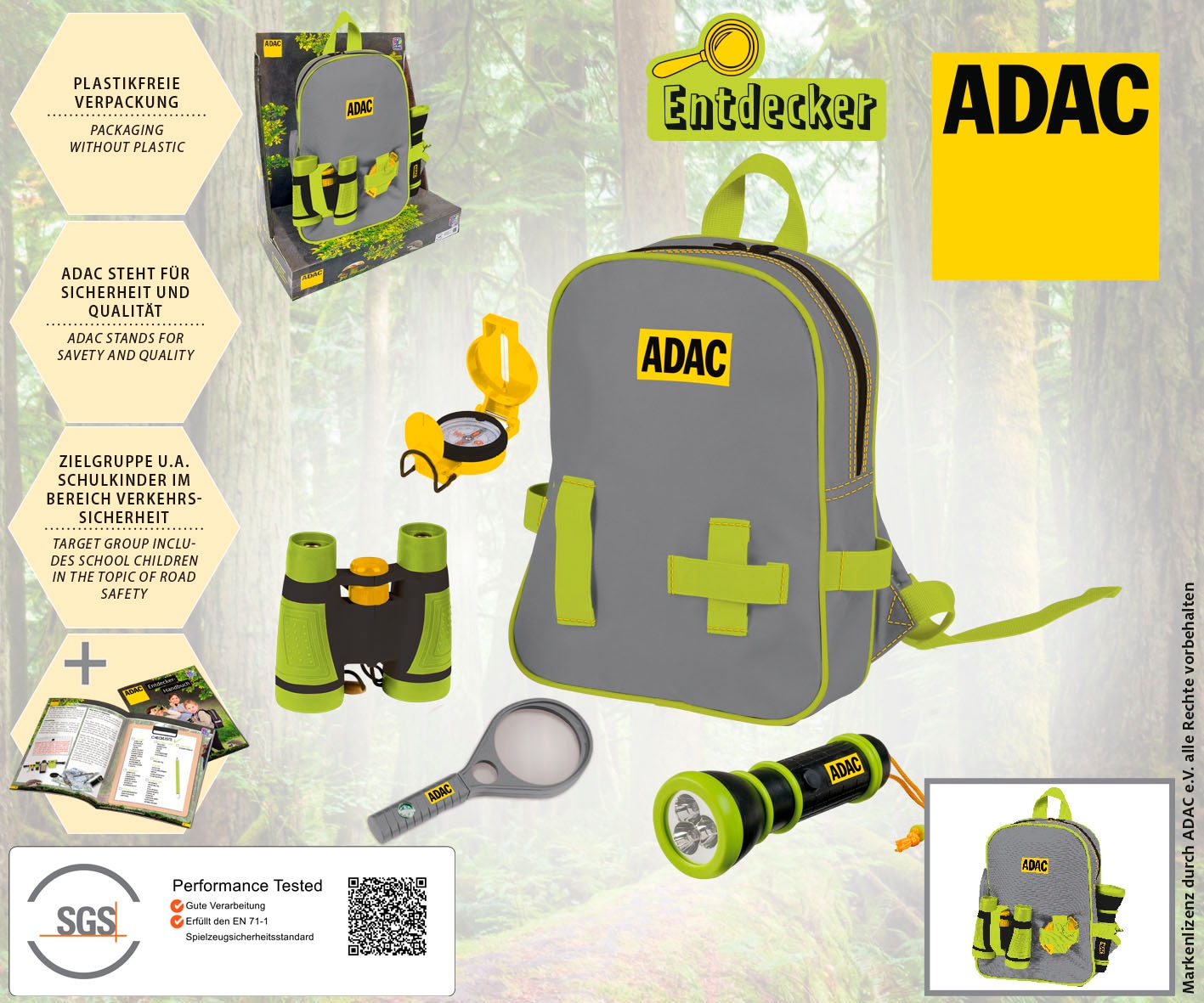 Happy People Kinderrucksack »ADAC Entdecker-Rucksack«