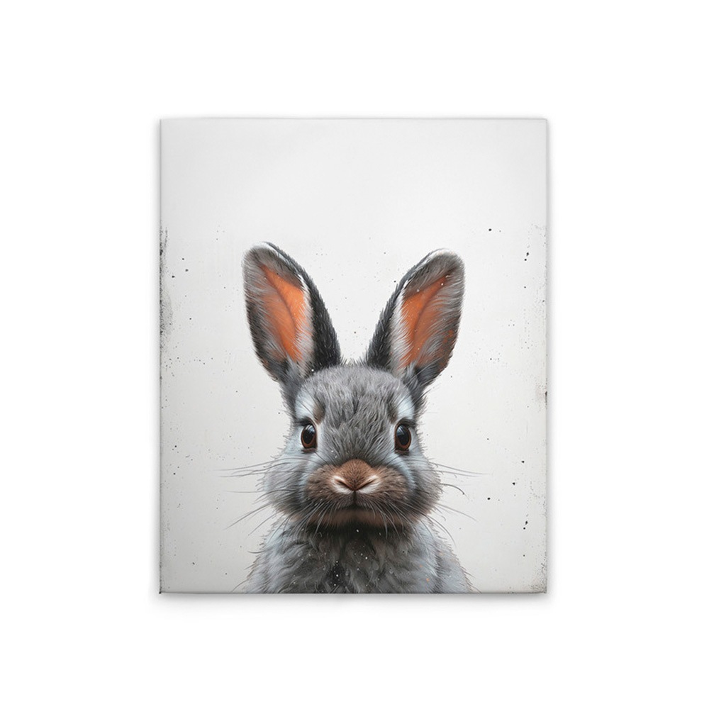 A.S. Création Leinwandbild »Black Baby Bunny - Wandbild Weiß Grau Keilrahme günstig online kaufen