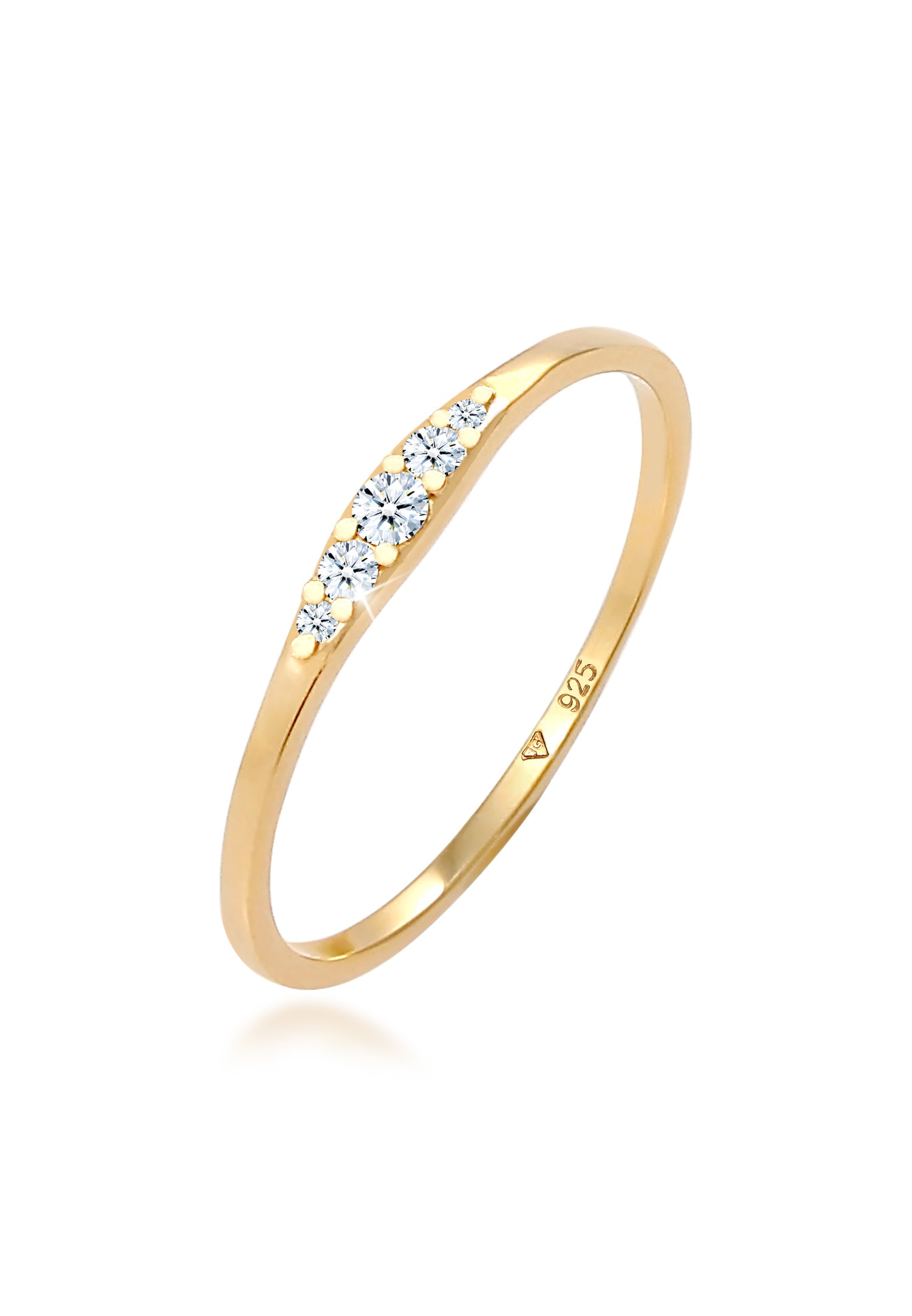 Elli DIAMONDS Verlobungsring »Verlobungsring Diamant (0.09 ct) 925 Silber«