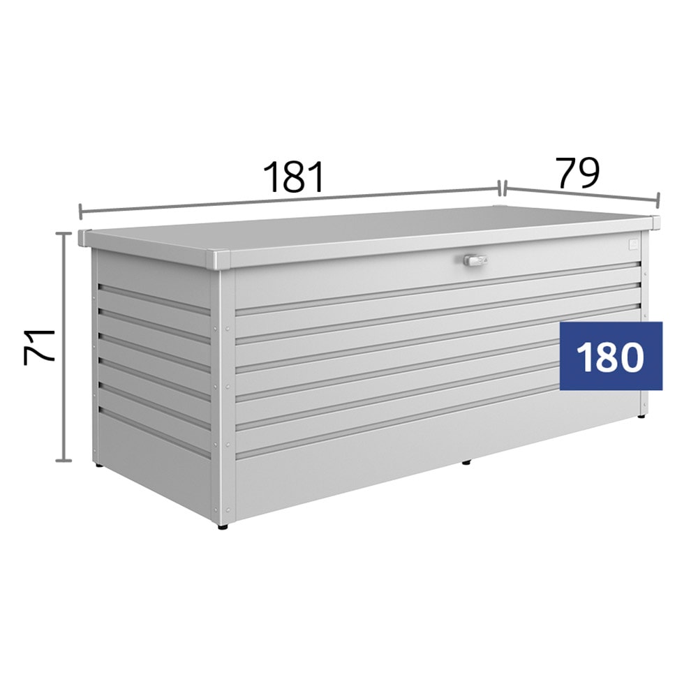 Biohort Aufbewahrungsbox »Freizeitbox 180« BxTxH: 181x79x71 cm, bronzefarben metallic