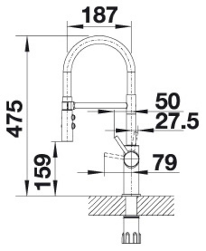 Blanco Küchenarmatur »CATRIS-S Flexo« mit Ausziehbrause