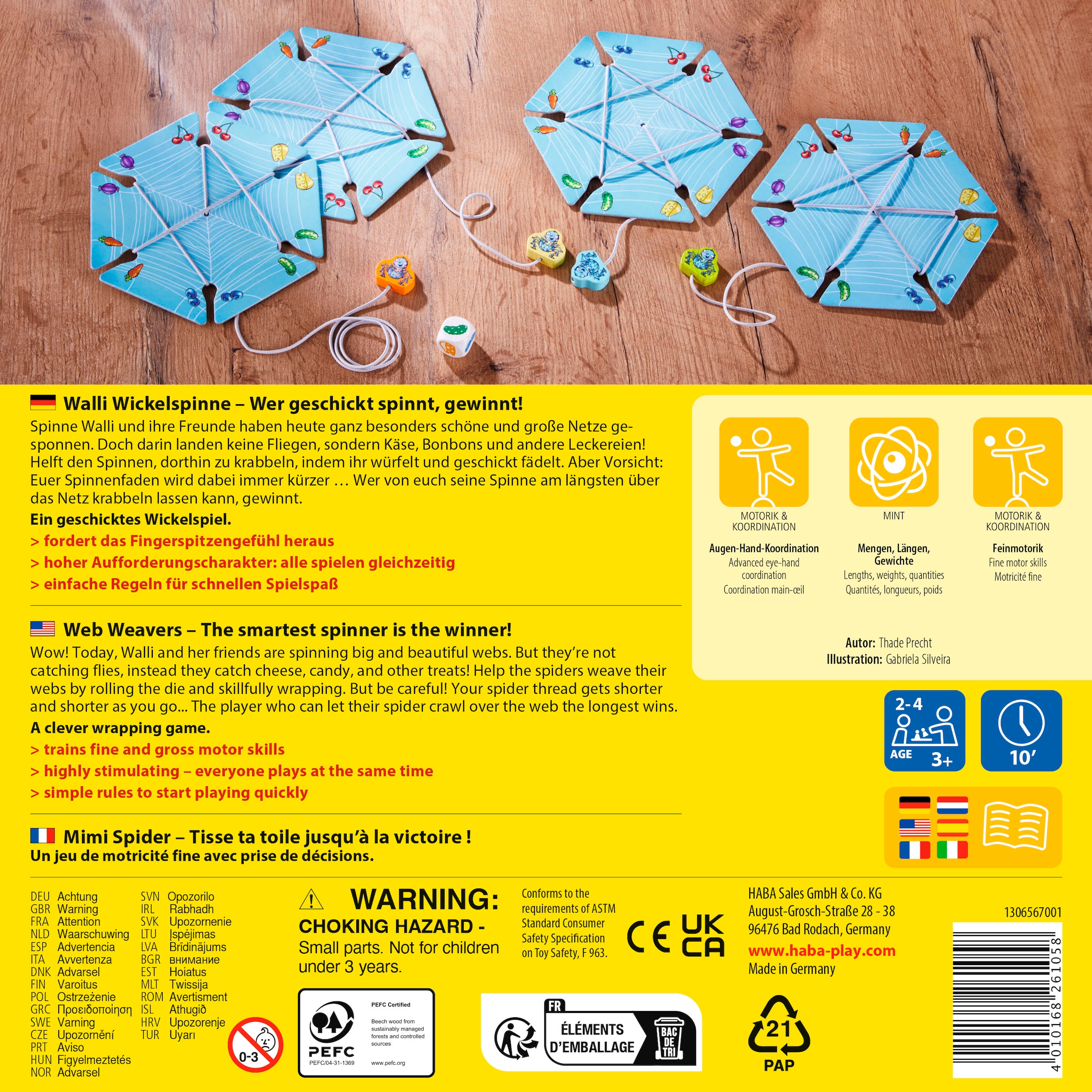 Haba Spiel »Walli Wickelspinne«, Made in Germany