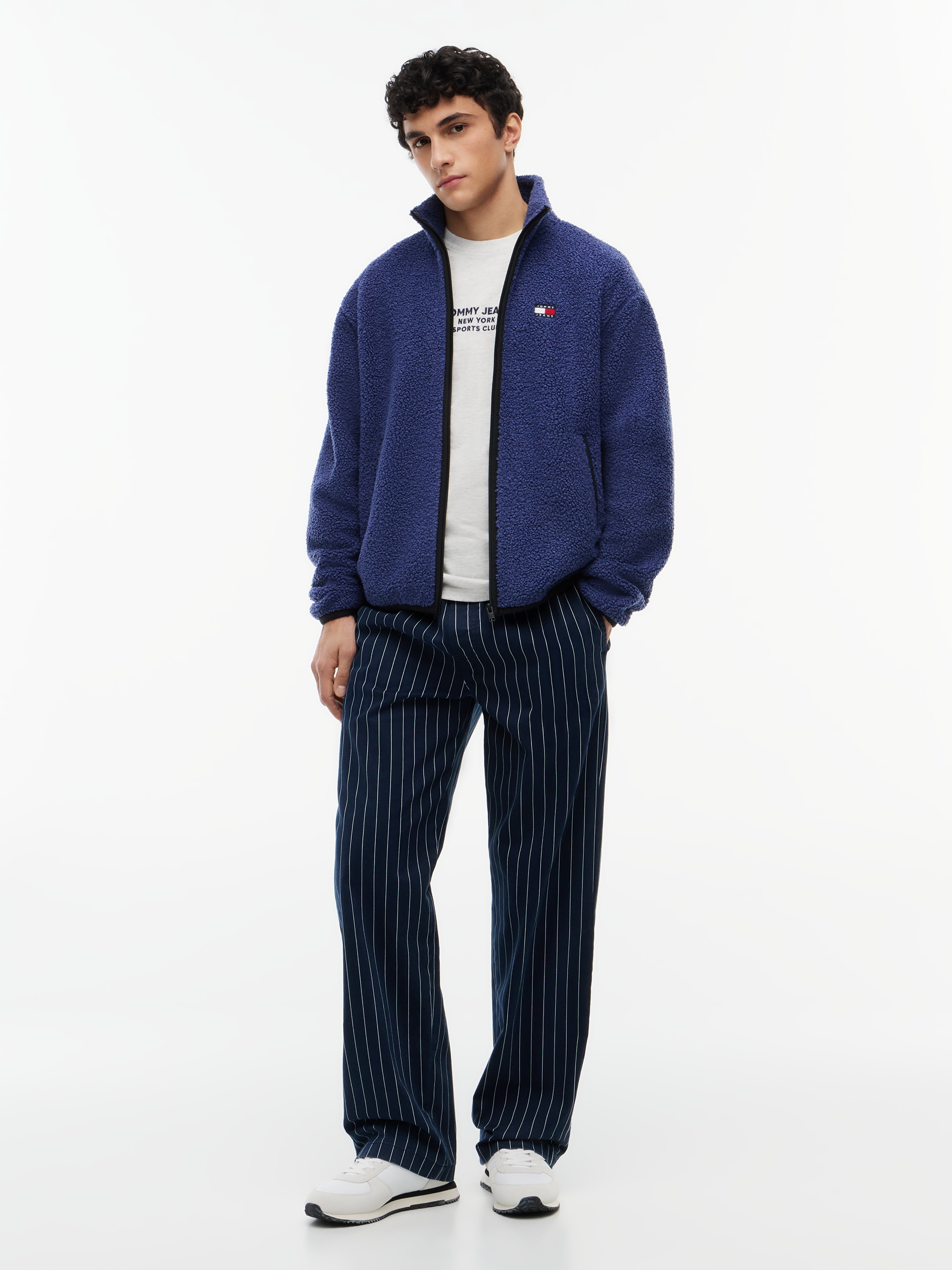 Tommy Jeans »TJM BADGE TEDDY« Stehkragen, Teddyfleece, relaxed fit