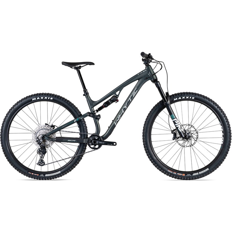 WHYTE BIKES Mountainbike »T-140 S 29ER« 12 Gang Shimano Deore Schaltwerk Kettenschaltung für Damen und Herren, Kettenschaltung dunkelgrün