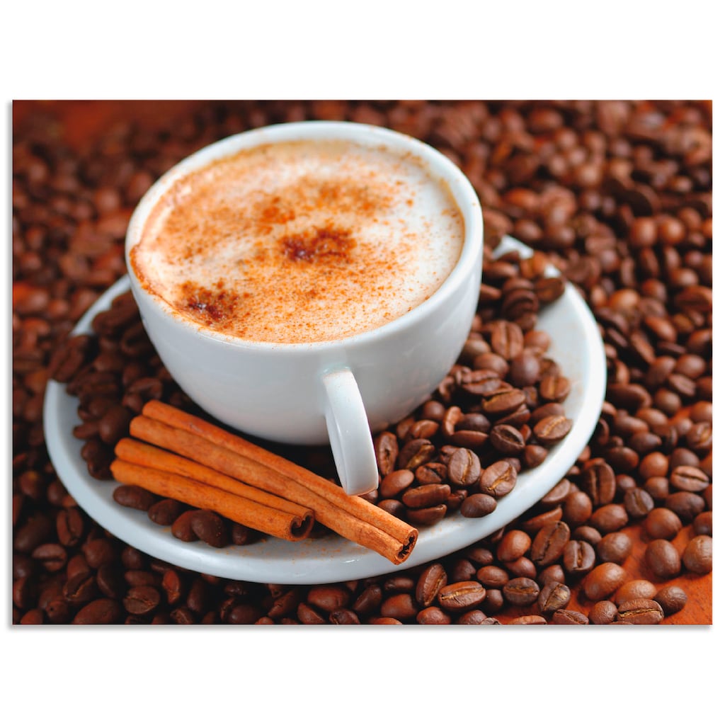 Artland Wandbild »Cappuccino - Kaffee«, Getränke, (1 St.)
