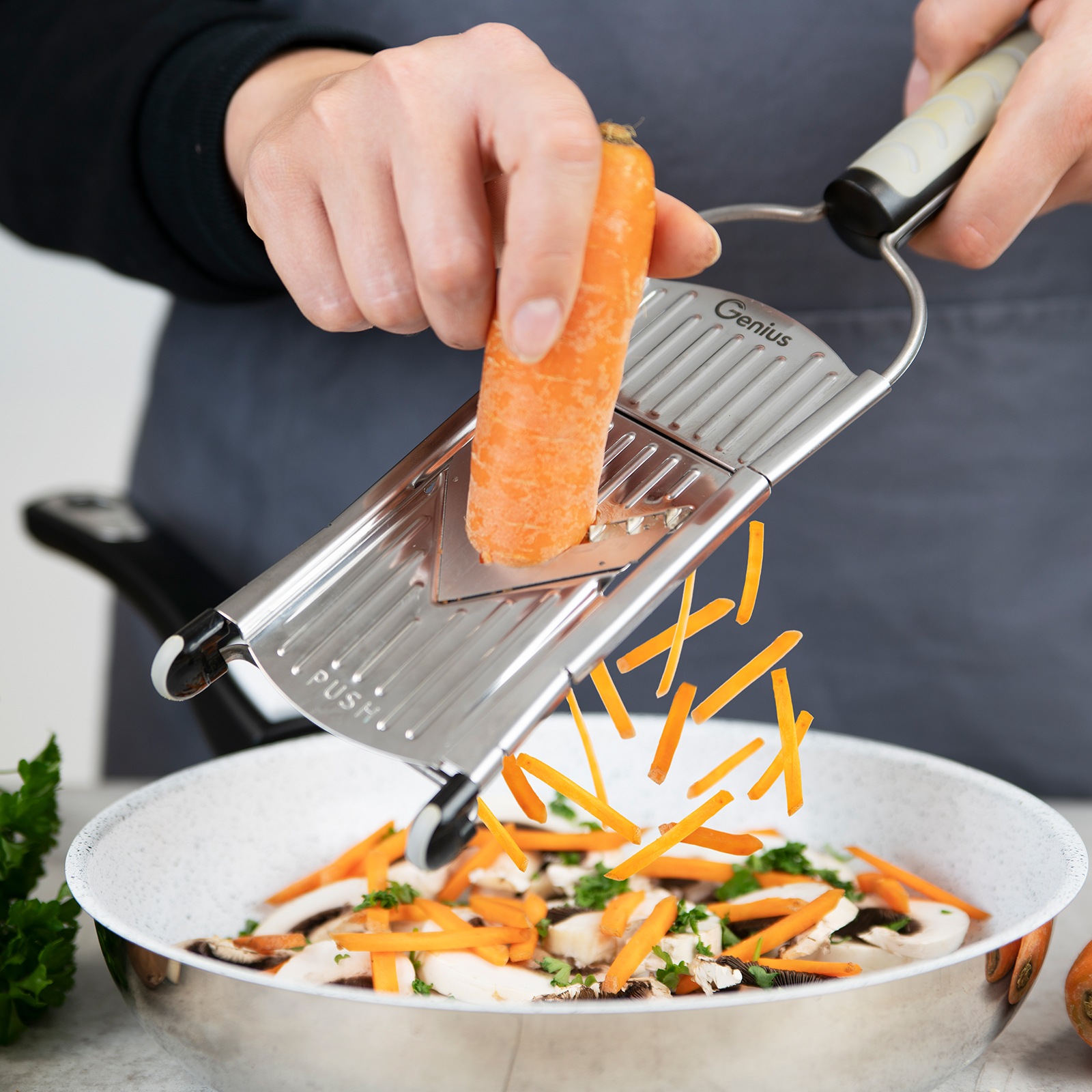Genius Zerkleinerer »Edelstahl-Schüsseln inkl. Nicer Dicer Speed, Set 15-tl günstig online kaufen
