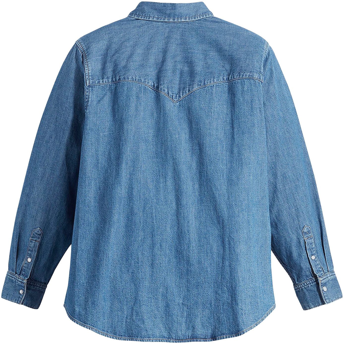 Levi's® Plus Jeansbluse »ESSENTIAL WESTERN«, mit zwei Brusttaschen und Druckknöpfen