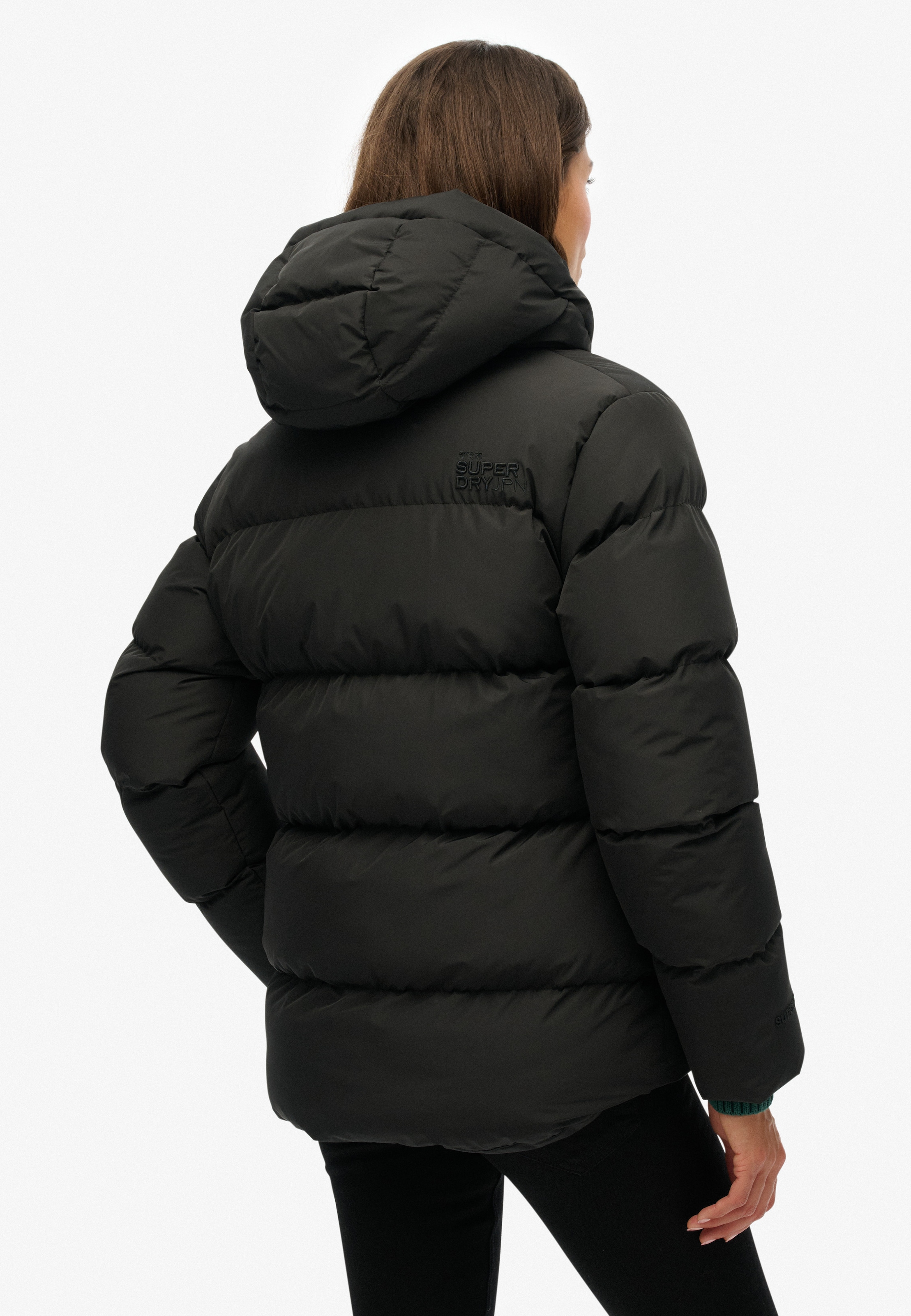 Superdry Steppjacke »HOODED 5 BAFFLE SPORTS PUFFER« mit Kapuze