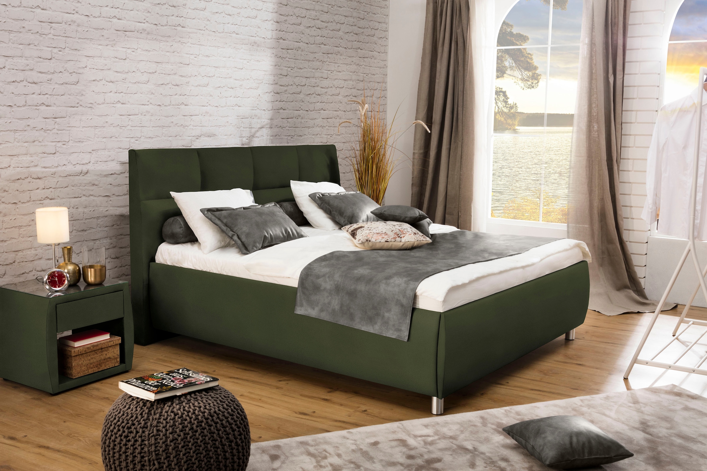 alina Polsterbett "Nadina" wahlweise mit Matratze und Lattenrost, in versch günstig online kaufen