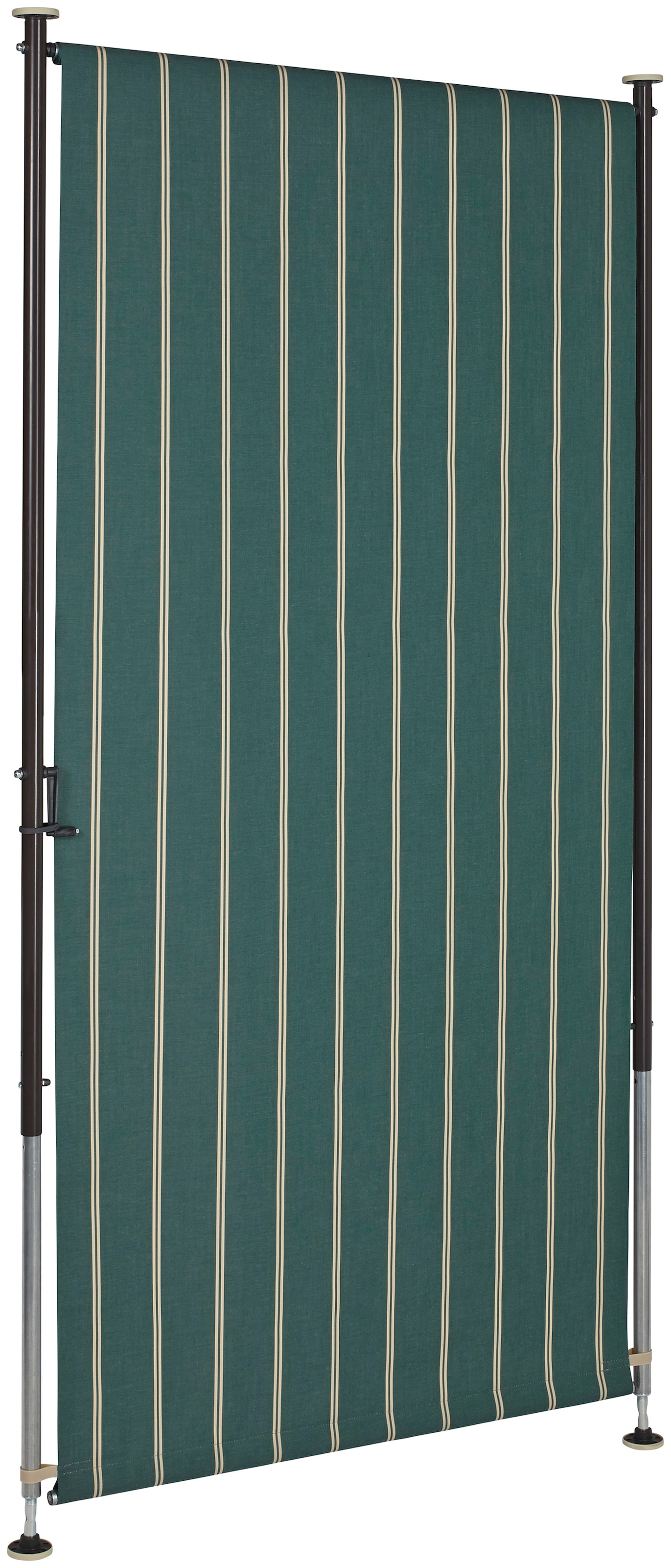 Angerer Freizeitmöbel Klemm-Senkrechtmarkise grün/weiß, BxH: 150x225 cm