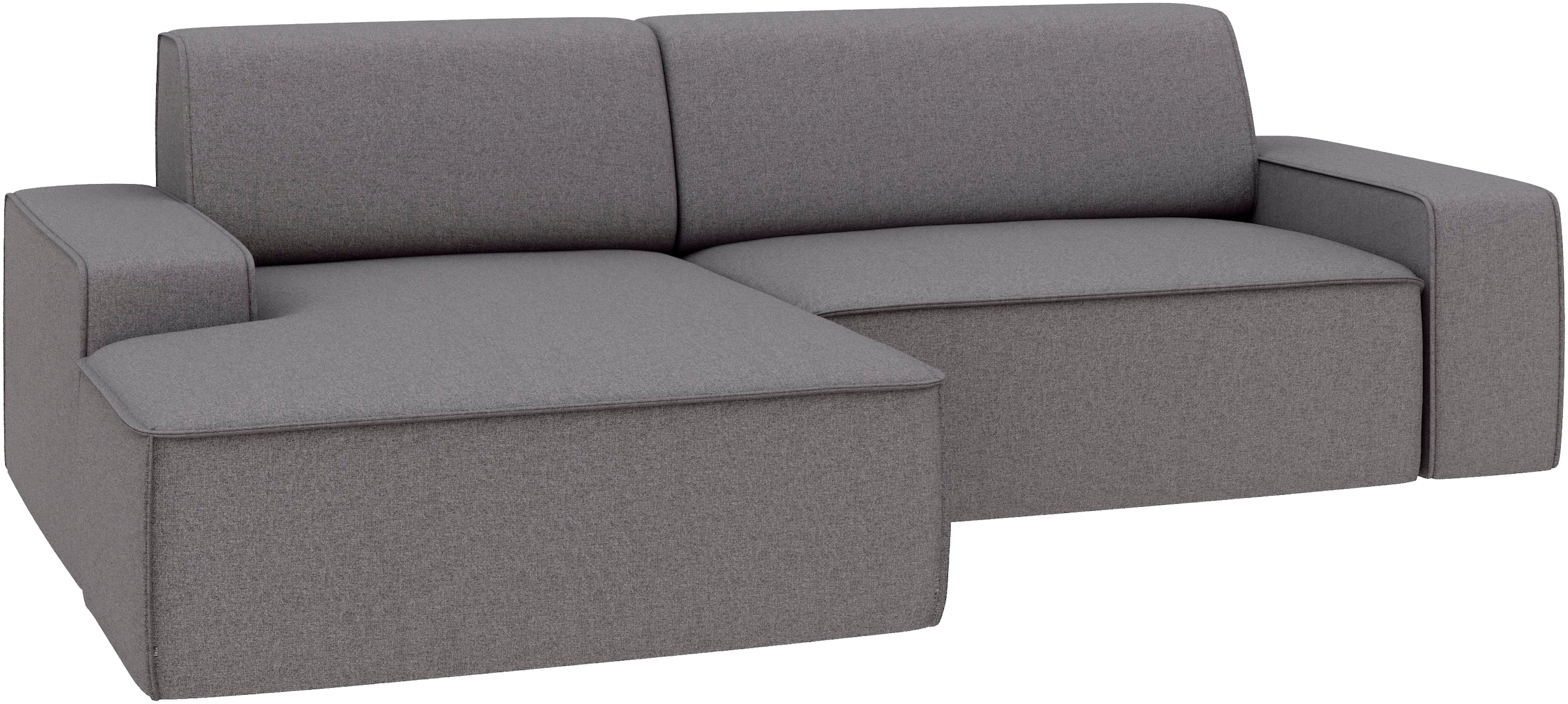 TRENDMANUFAKTUR Ecksofa »Graz, wahlweise mit Sitzvorschub und Bettkasten, L-Form, Breite 246 cm«, in Cord-, haustierfreundlichem LEO Struktur- oder LUMOS-3D-Bezug
