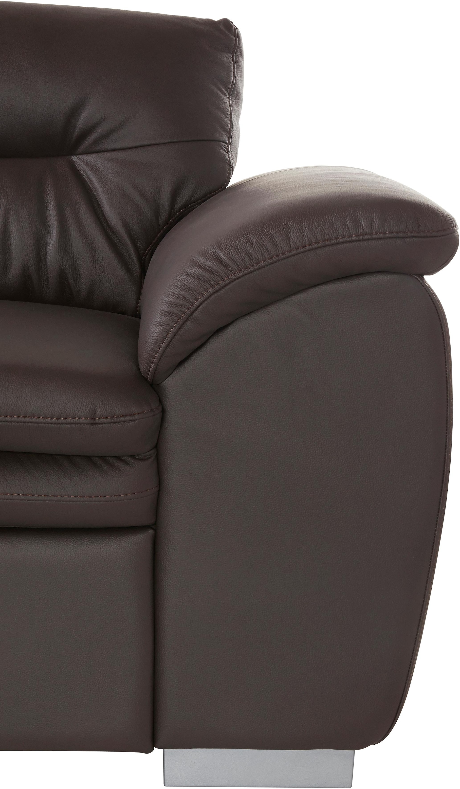COTTA Ecksofa »Leandra L-Form«, wahlweise mit Bettfunktion & Bettkasten