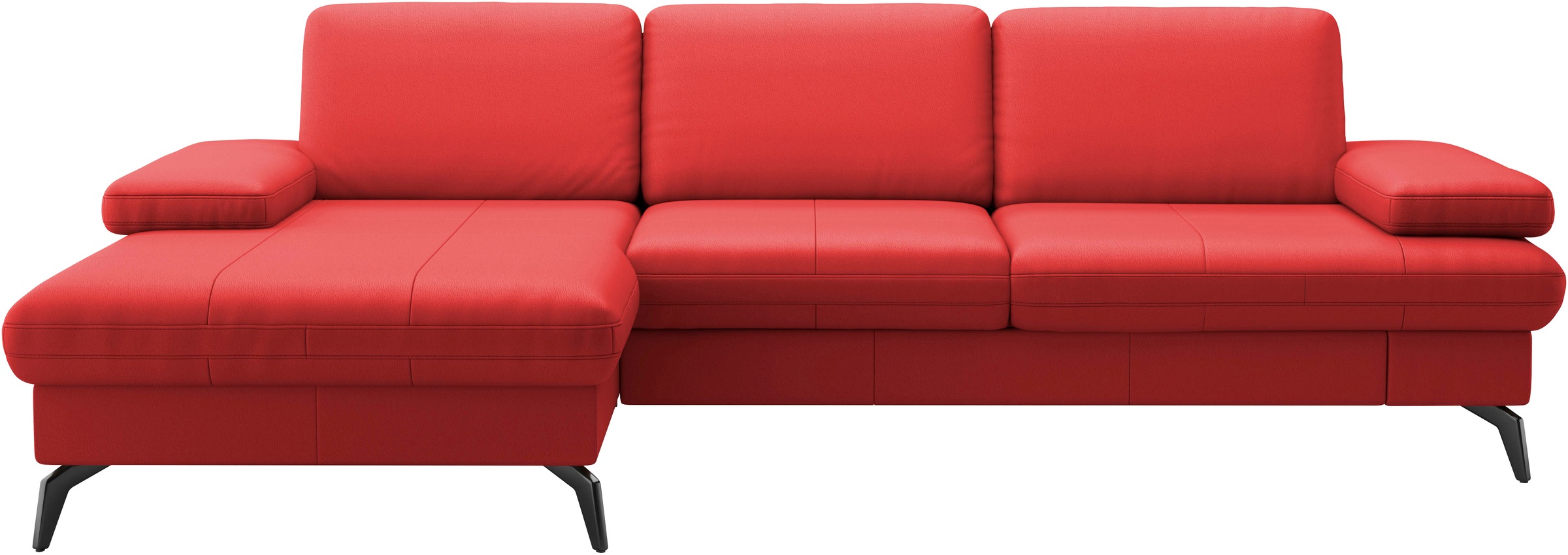 sit&more Ecksofa »Morris L-Form, inkl. Sitztiefenverstellung«, wahlweise mit Armteilverstellung, Bettfunktion & Bettkasten