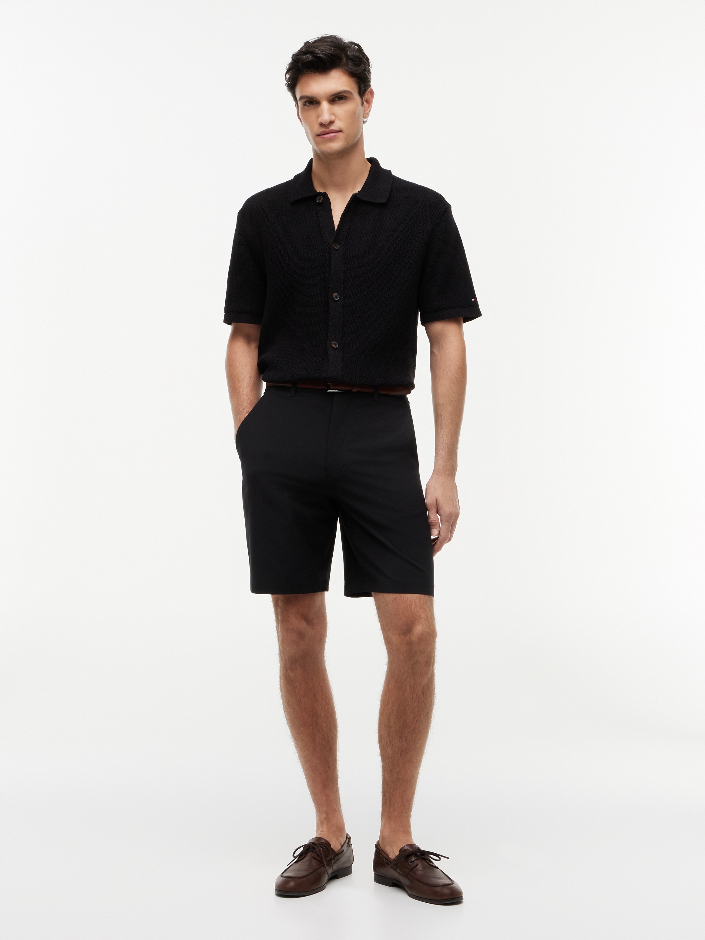 Tommy Hilfiger Chinoshorts »DOVER«  mit Flag-Stickerei